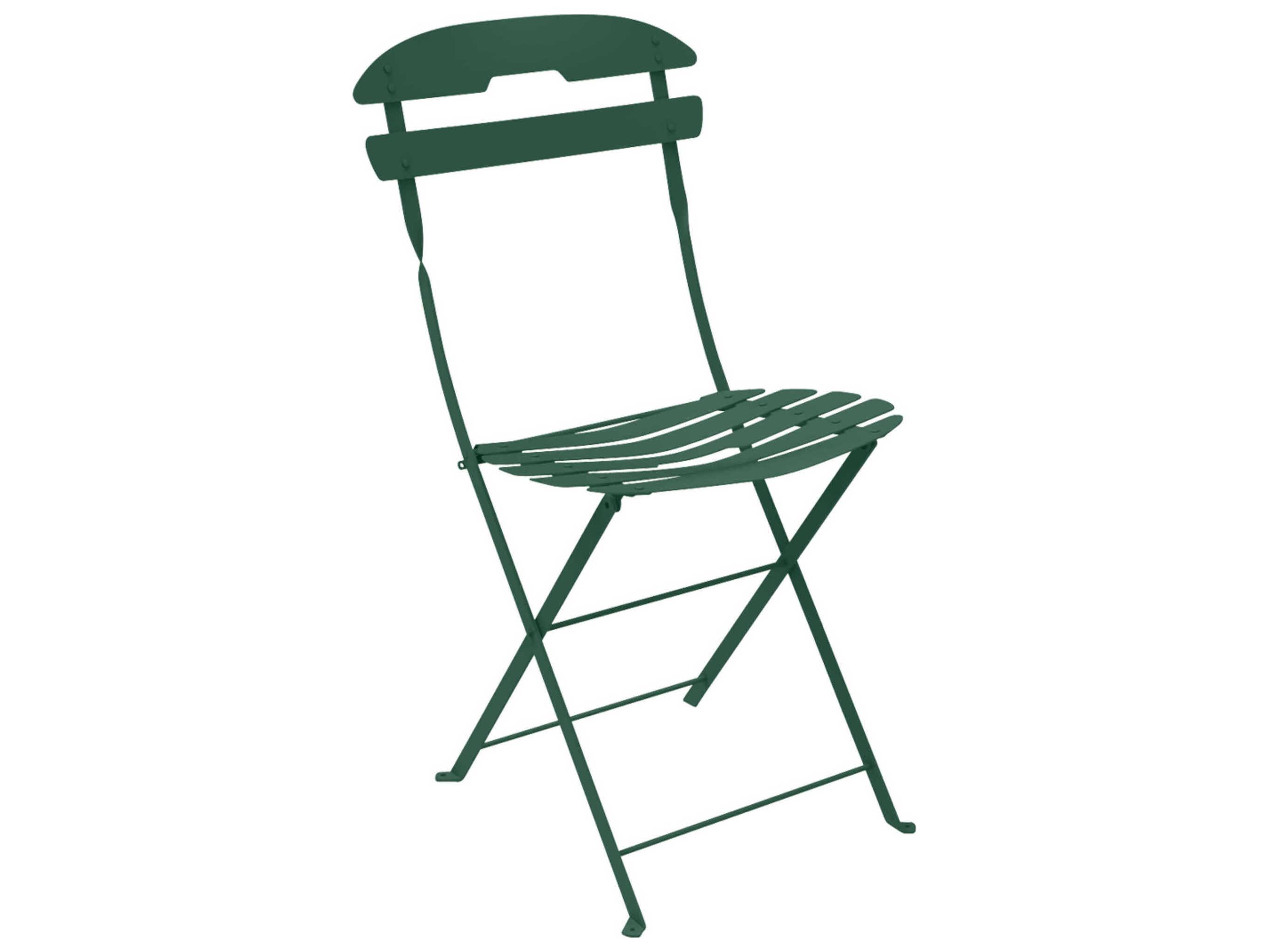 Fermob Louisiane La Mome Steel Metal Dining Chair Set of 2