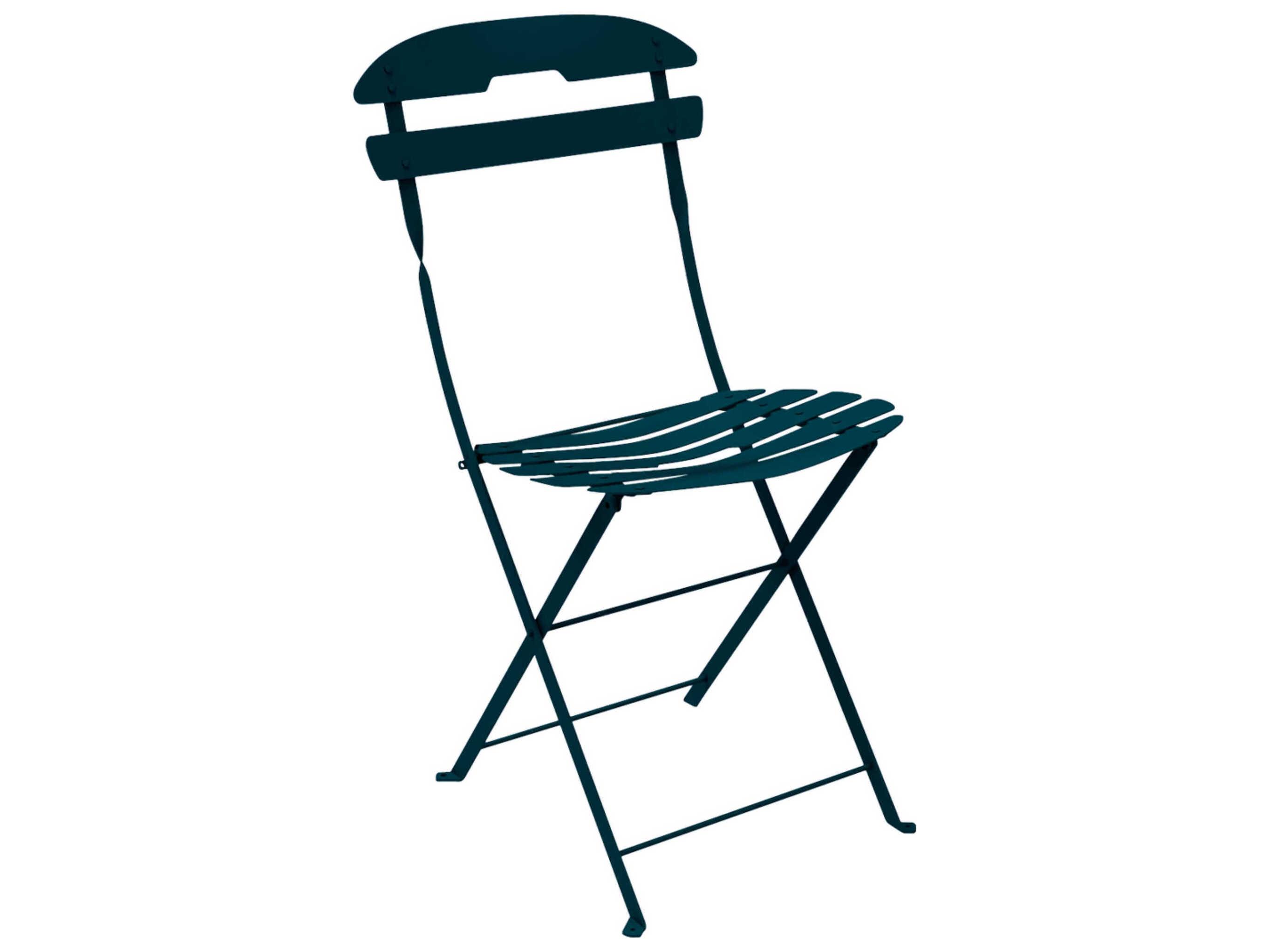 Fermob Louisiane La Mome Steel Metal Dining Chair Set of 2