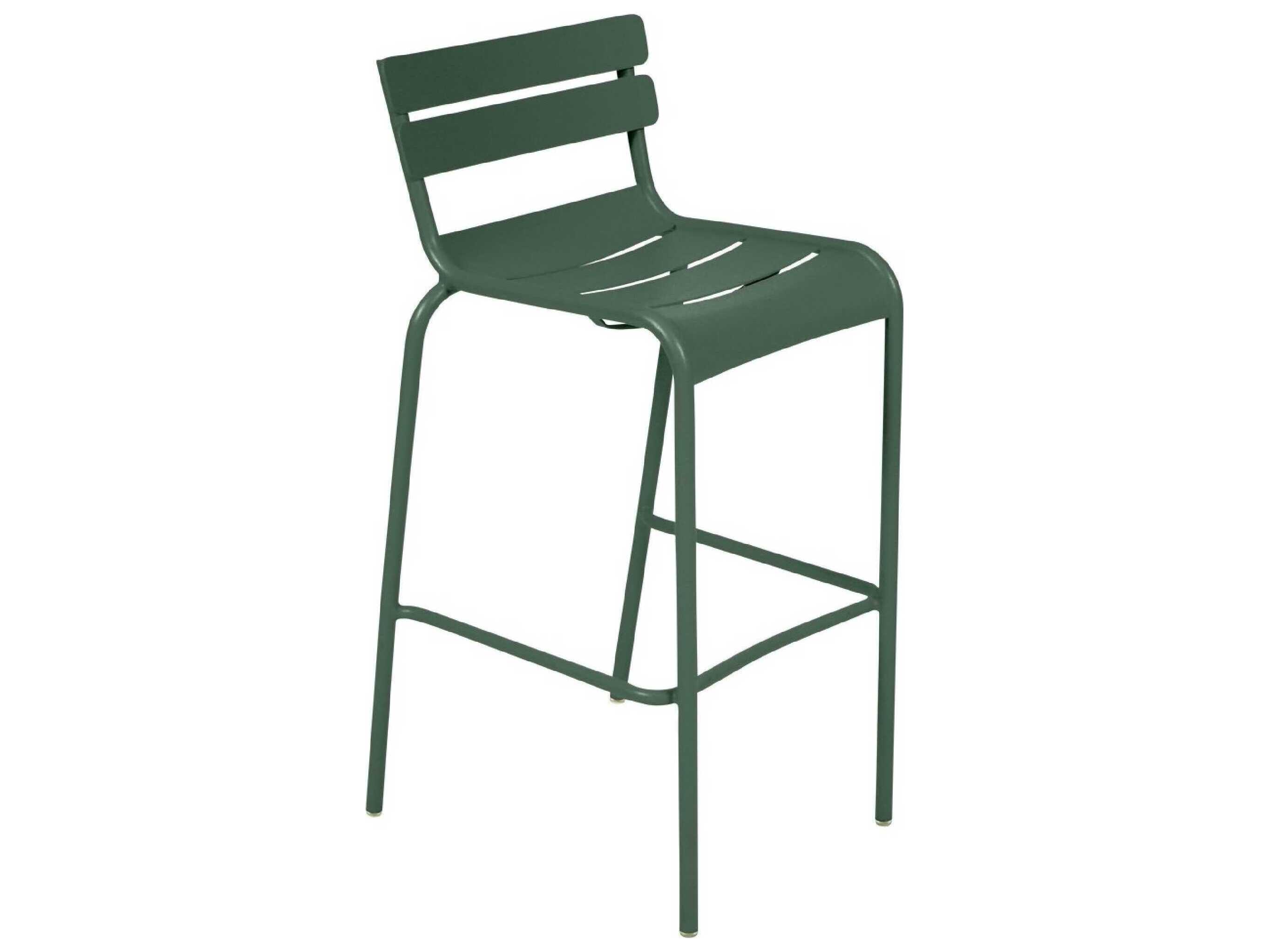 Fermob Luxembourg Aluminum Metal Bar Stool Set of 2