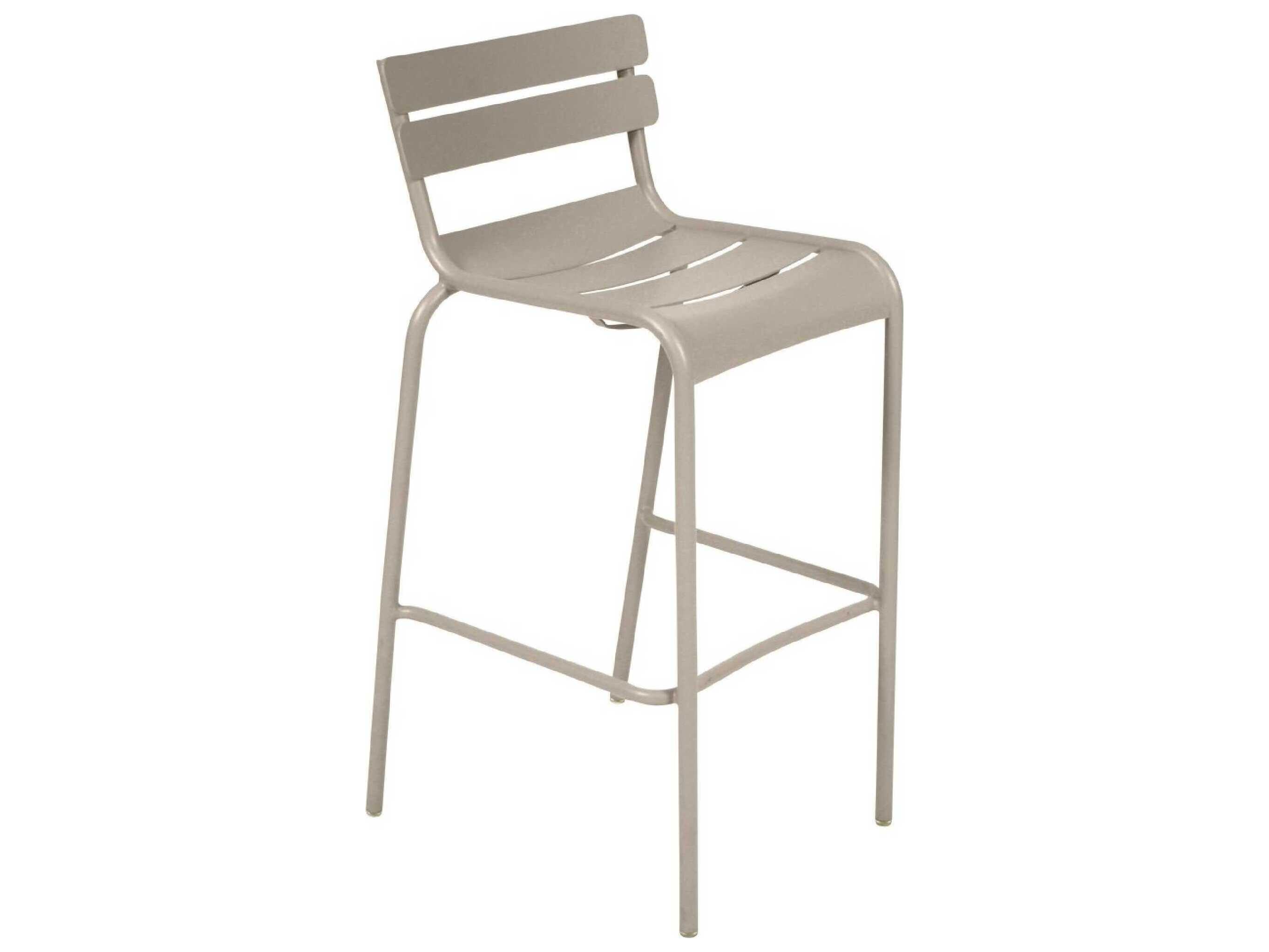 Fermob Luxembourg Aluminum Metal Bar Stool Set of 2
