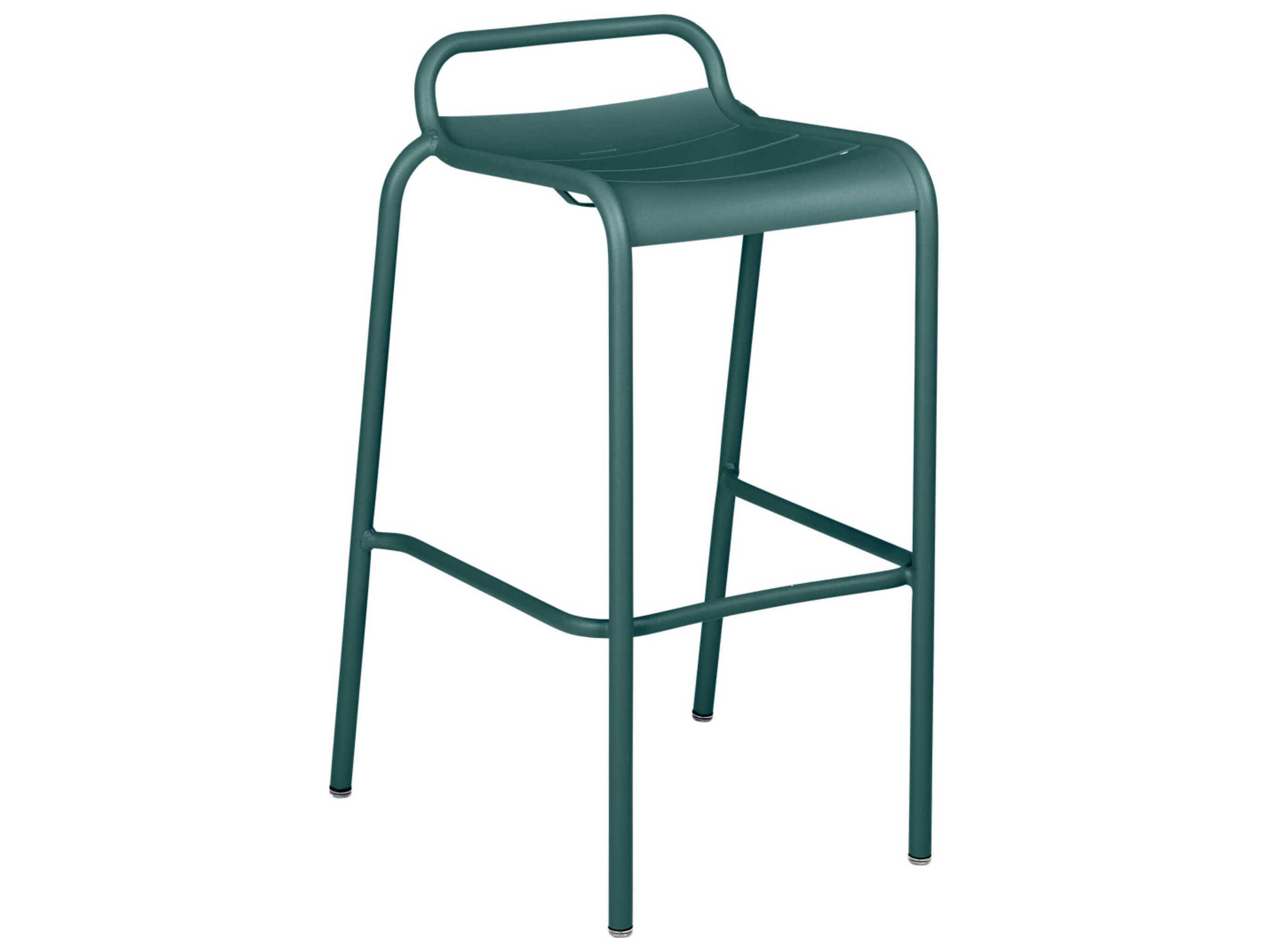 Fermob Luxembourg Aluminum Metal Bar Stool Set of 2