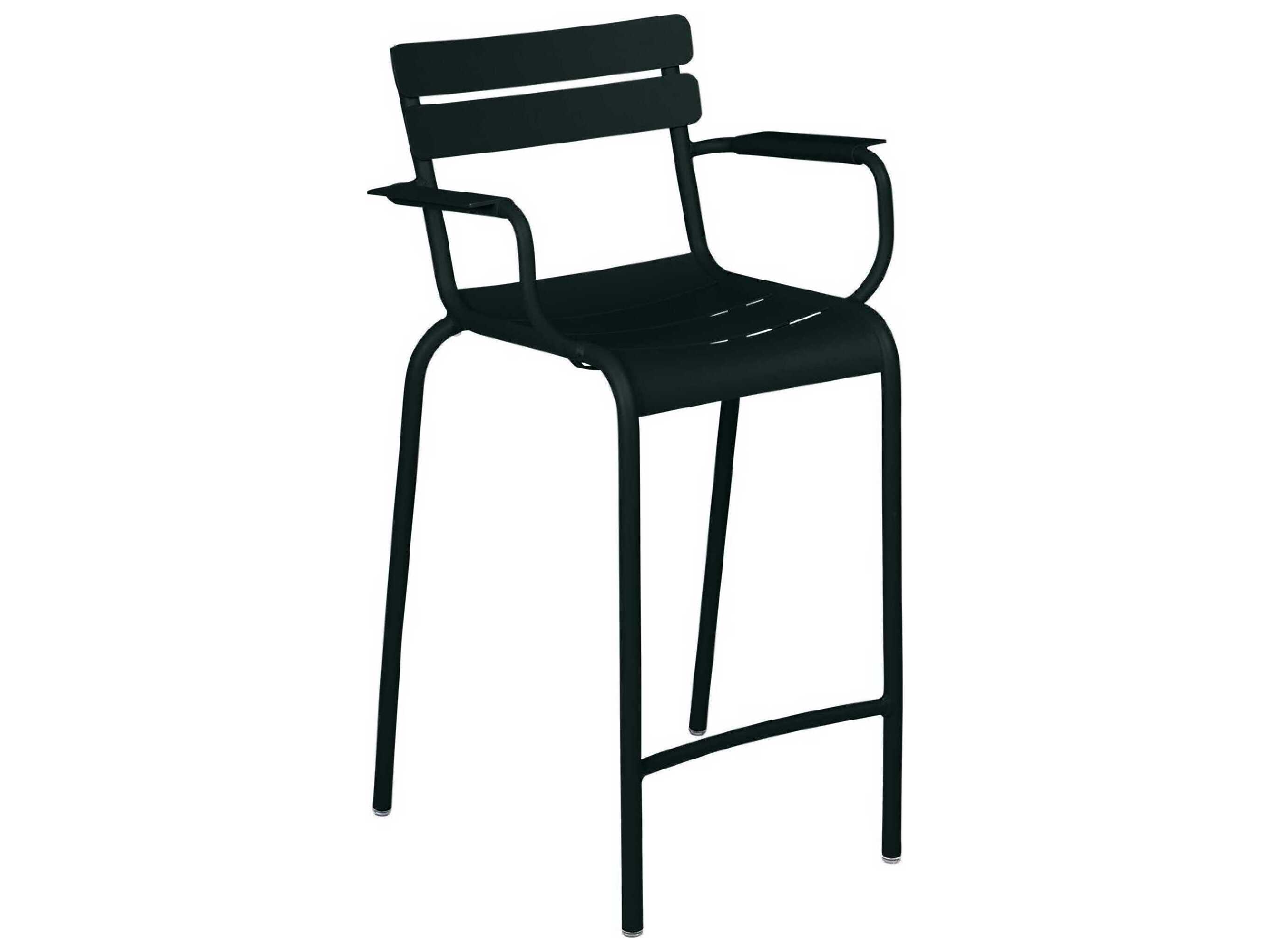 Fermob Luxembourg Aluminum Metal Bar Stool Set of 2