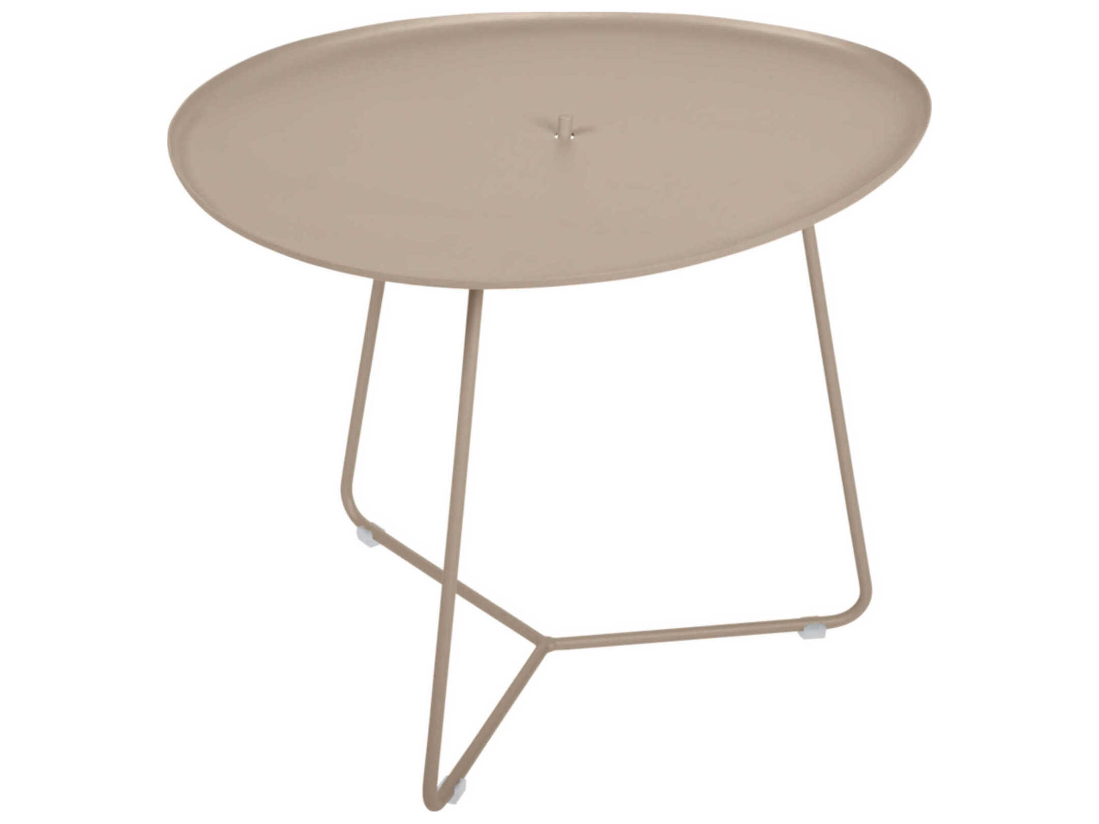 Fermob Cocotte Steel Oval End Table with Removeable Tray