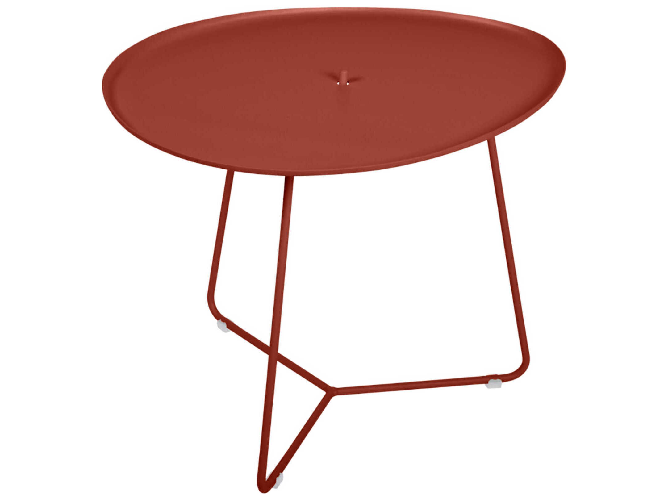 Fermob Cocotte Steel Oval End Table with Removeable Tray