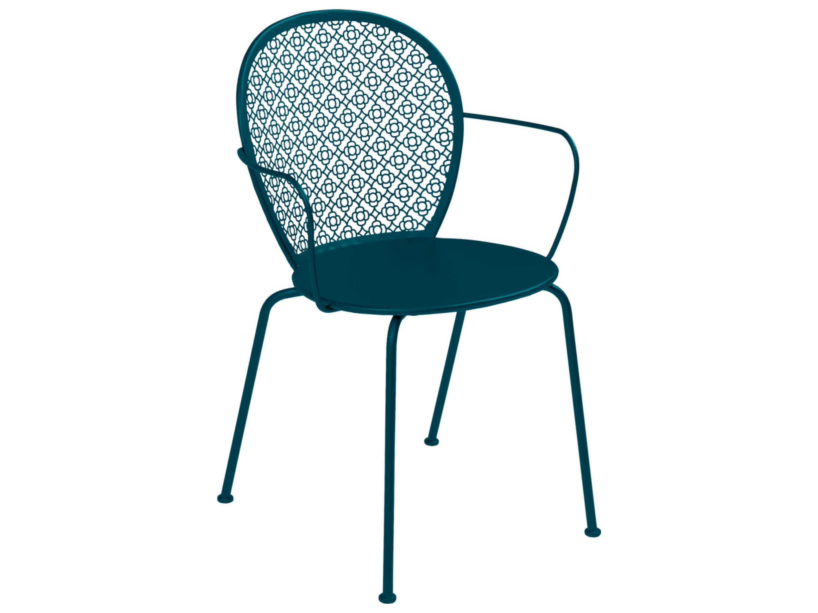 Fermob Lorette Steel Metal Dining Chair Set of 2