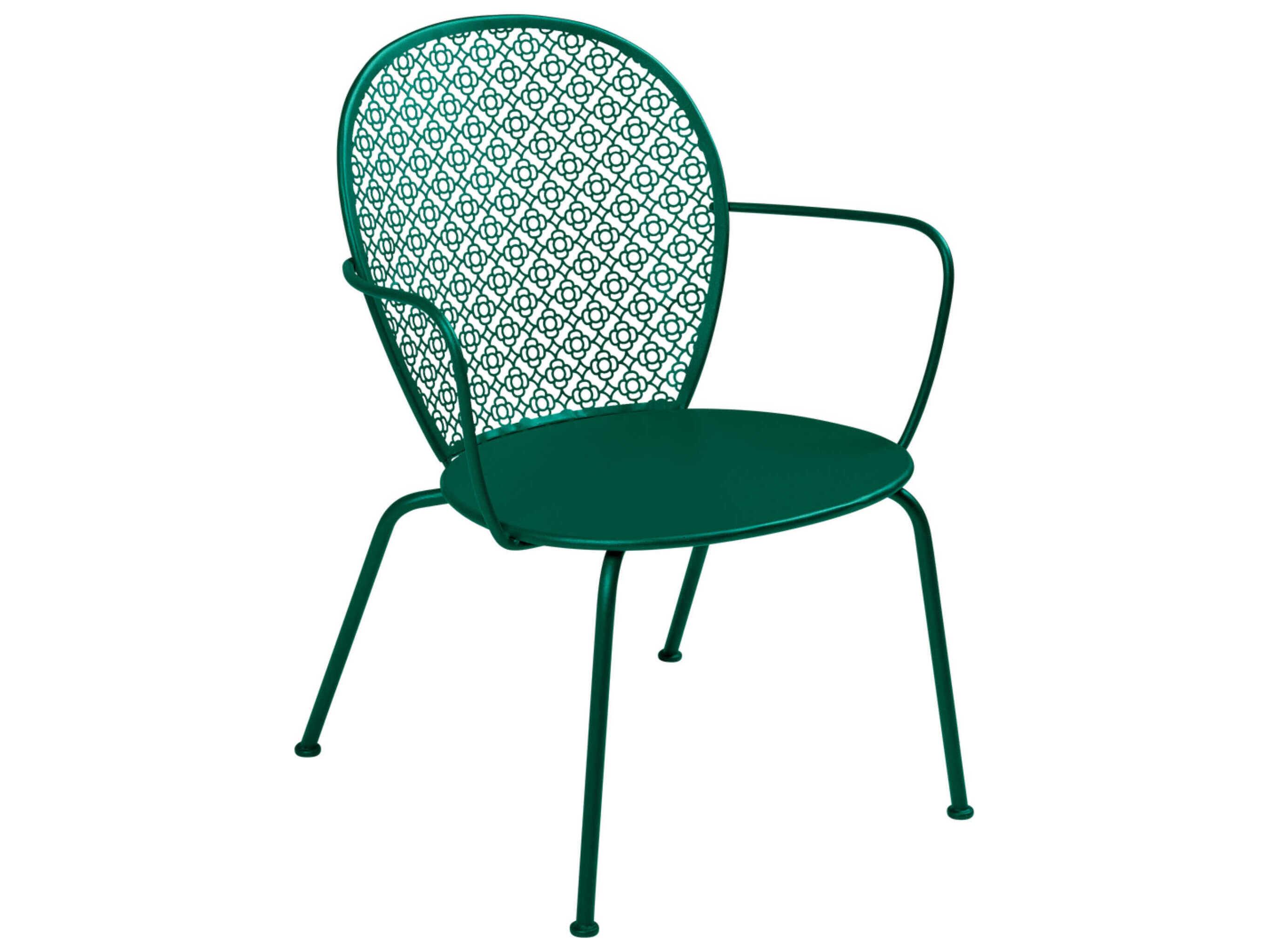 Fermob Lorette Steel Metal Lounge Chair Set of 2