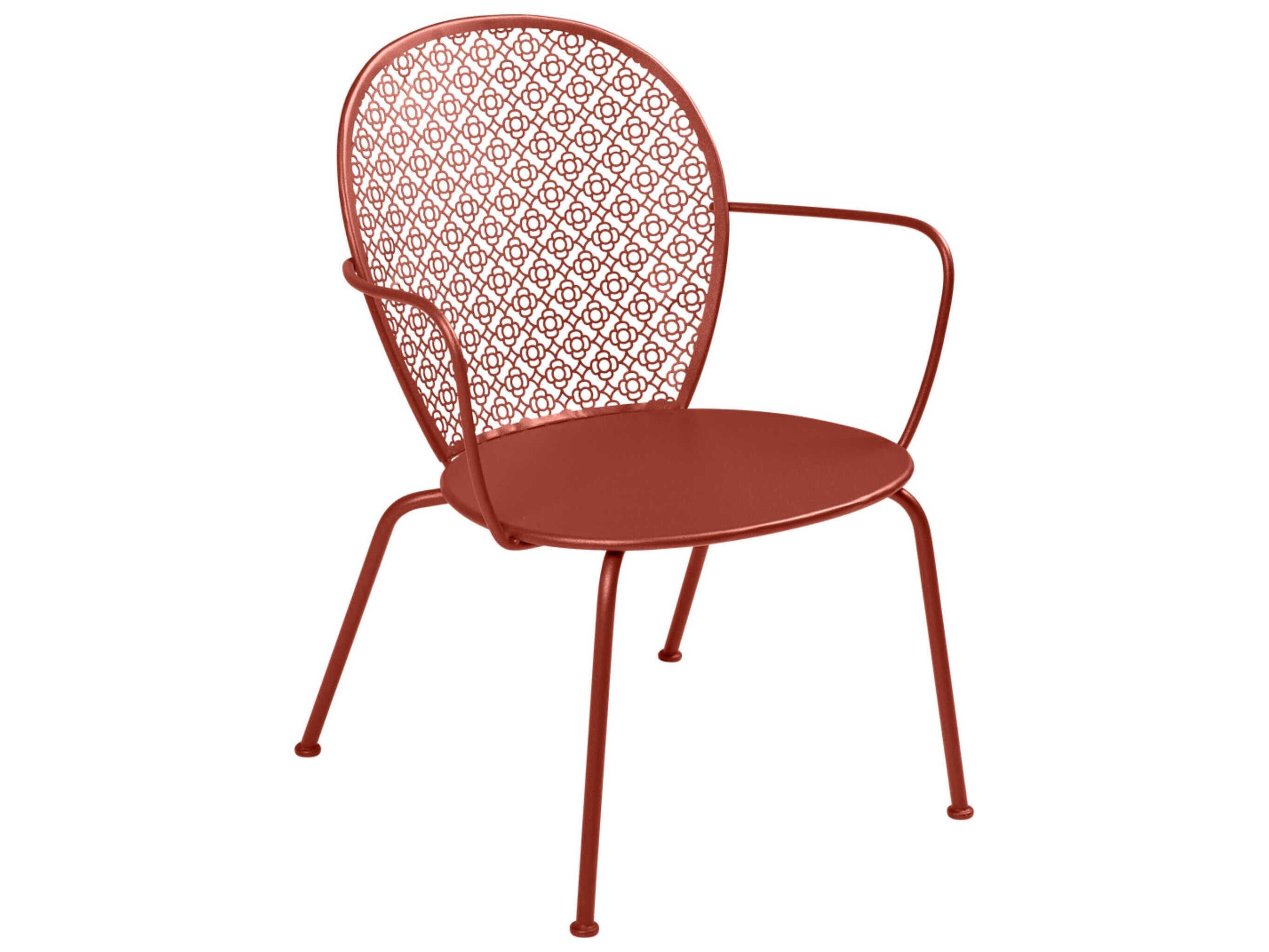 Fermob Lorette Steel Metal Lounge Chair Set of 2