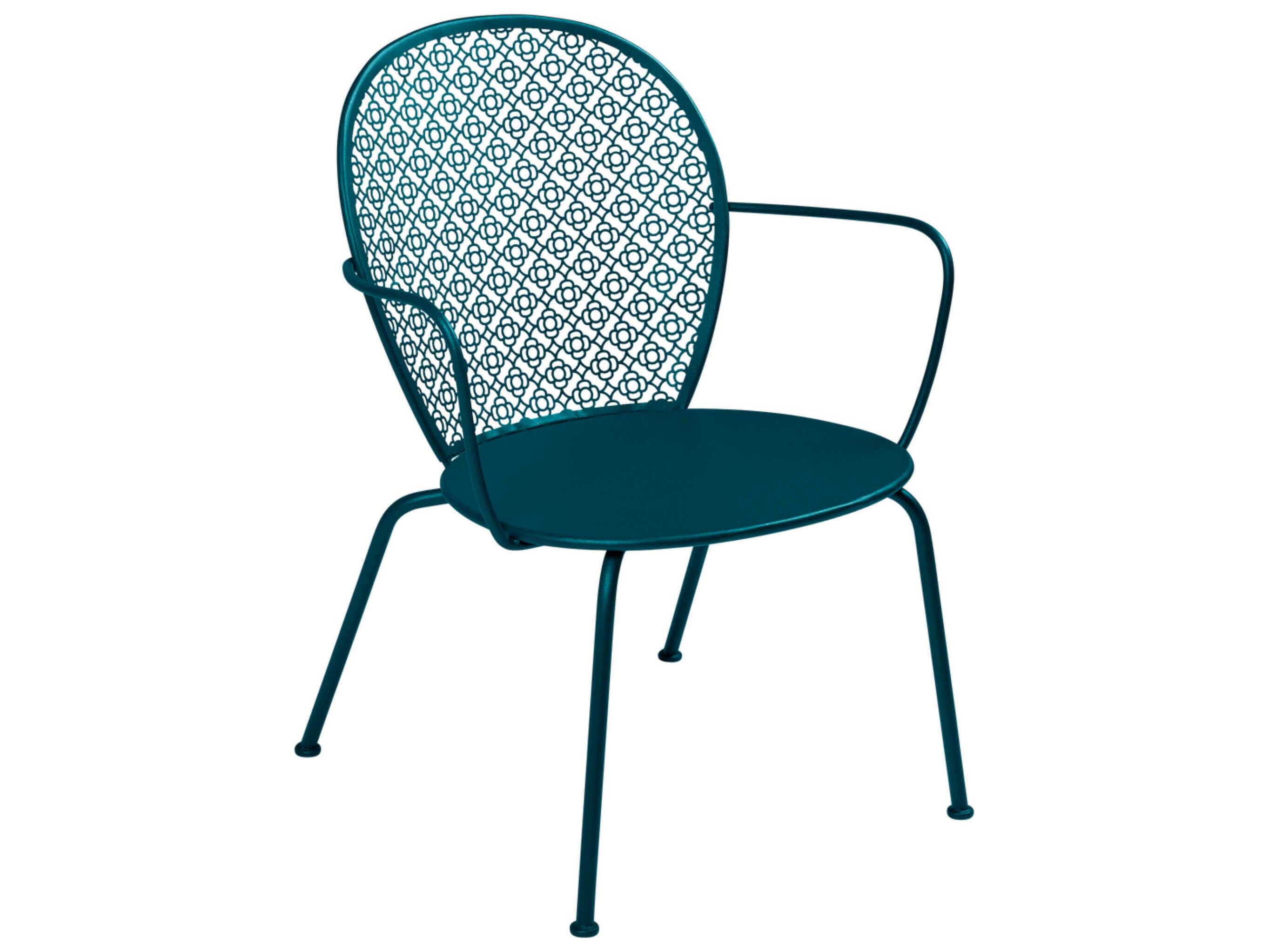 Fermob Lorette Steel Metal Lounge Chair Set of 2