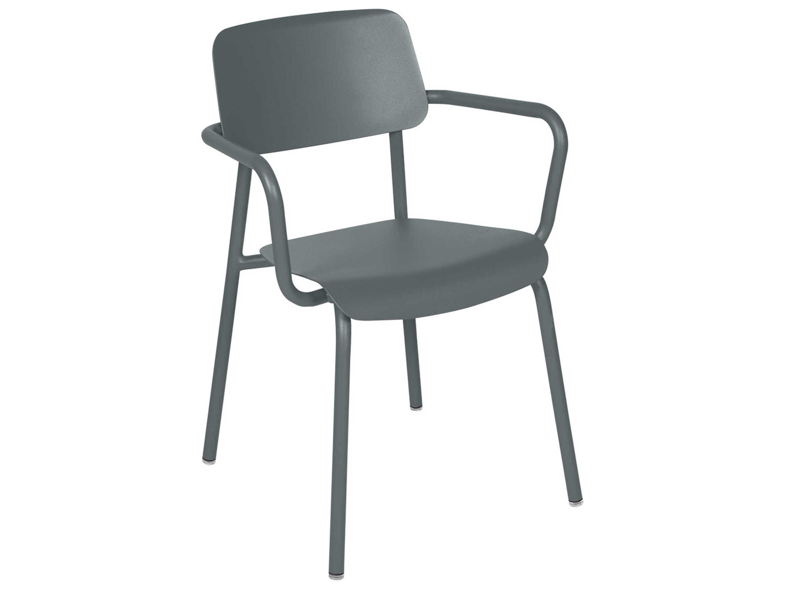Fermob Studie Aluminum Metal Dining Chair Set of 2
