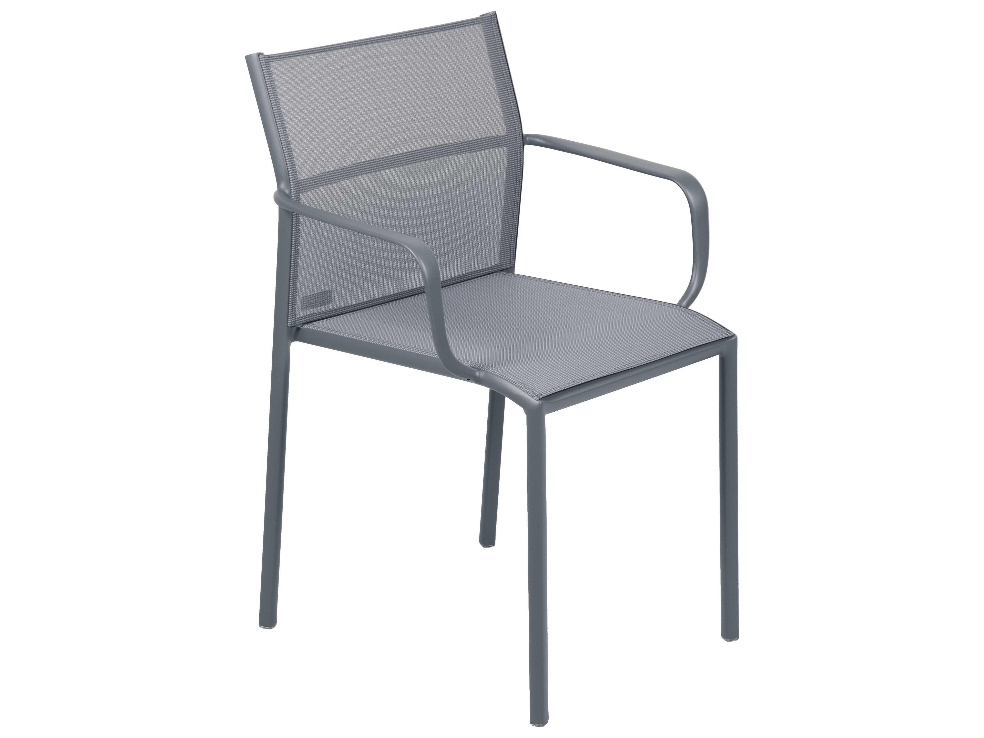 Fermob Cadiz Aluminum Sling Dining Chair Set of 4