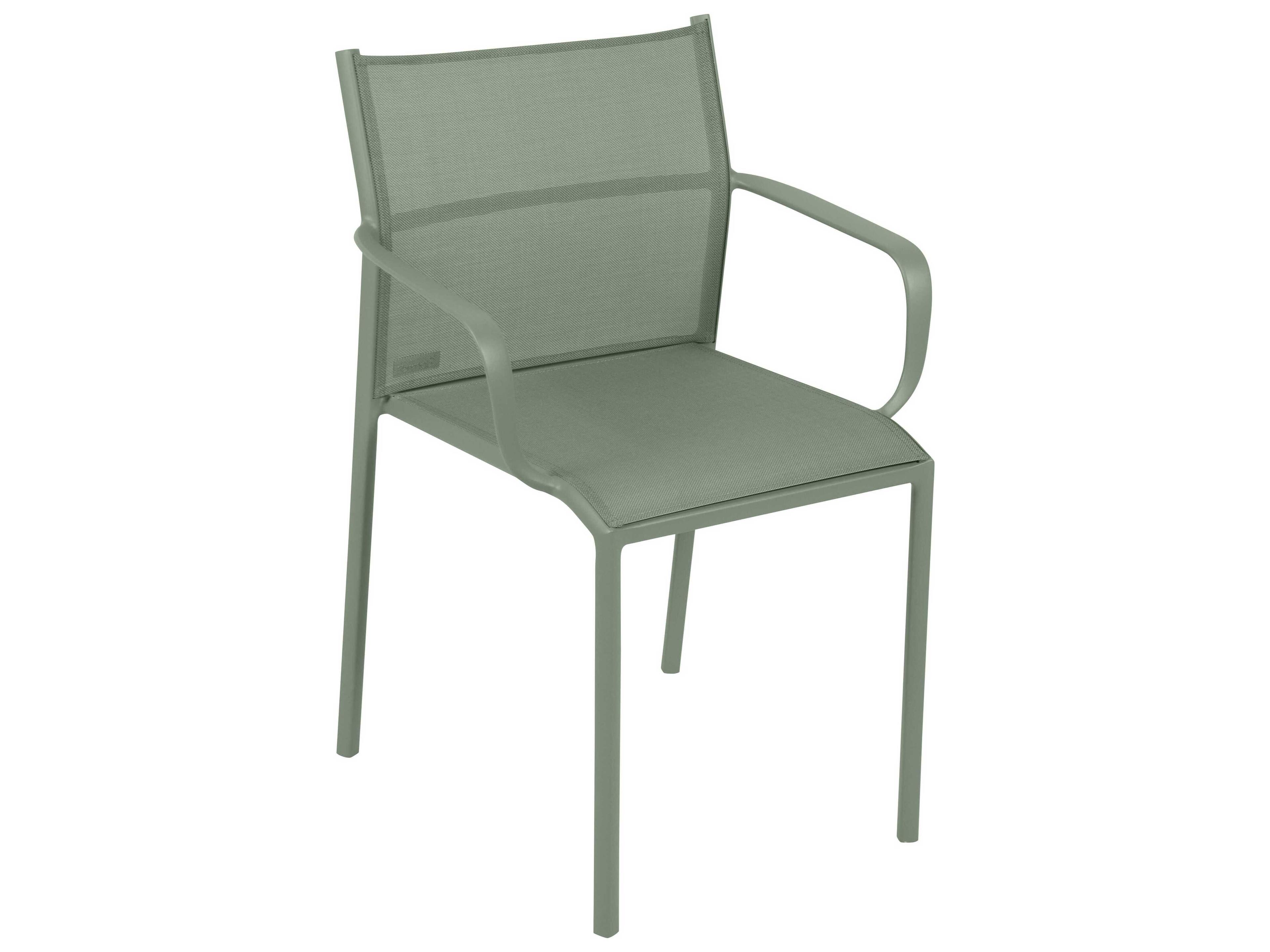 Fermob Cadiz Aluminum Sling Dining Chair Set of 4