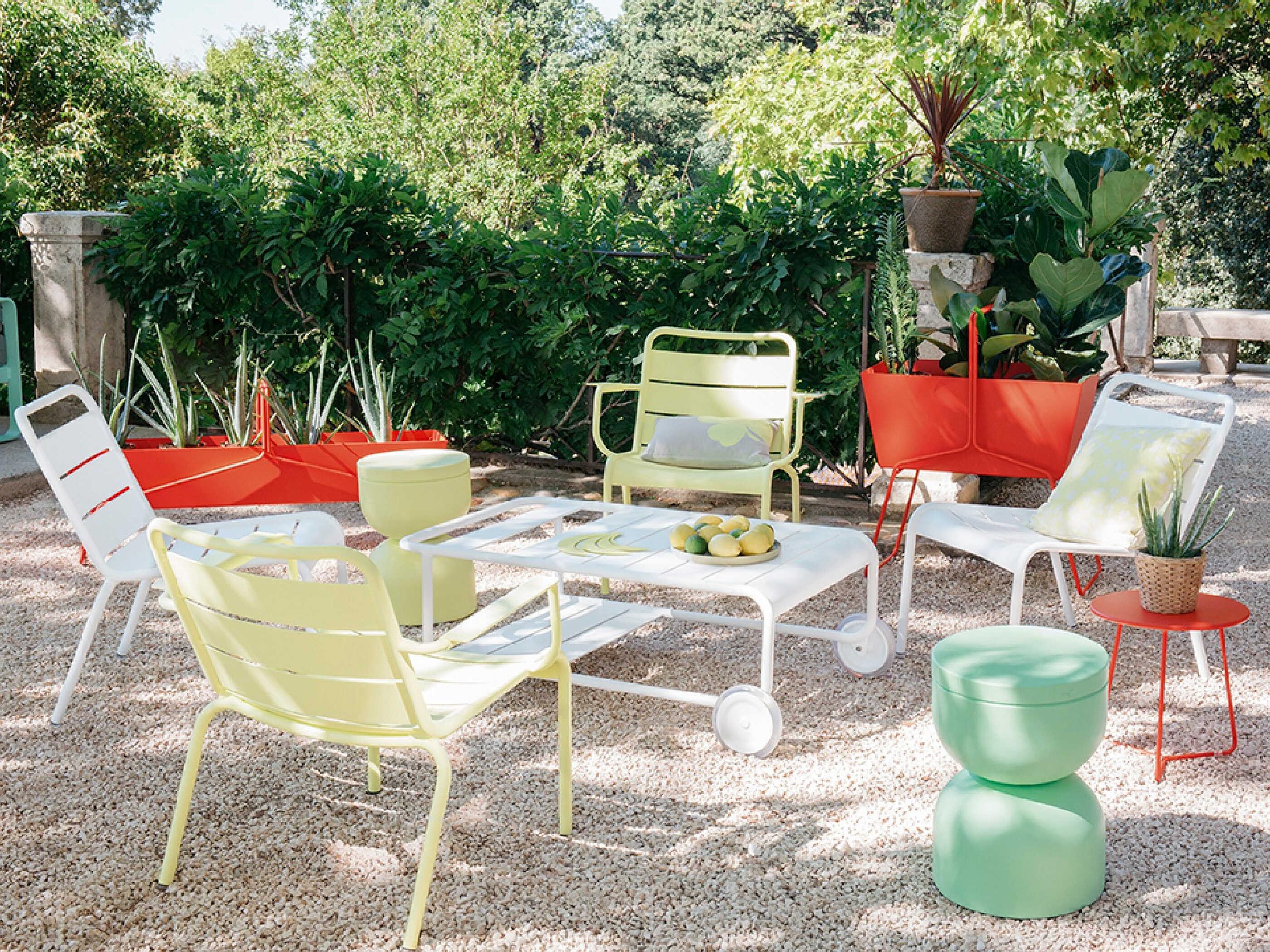 Fermob Luxembourg Aluminum Metal Lounge Set