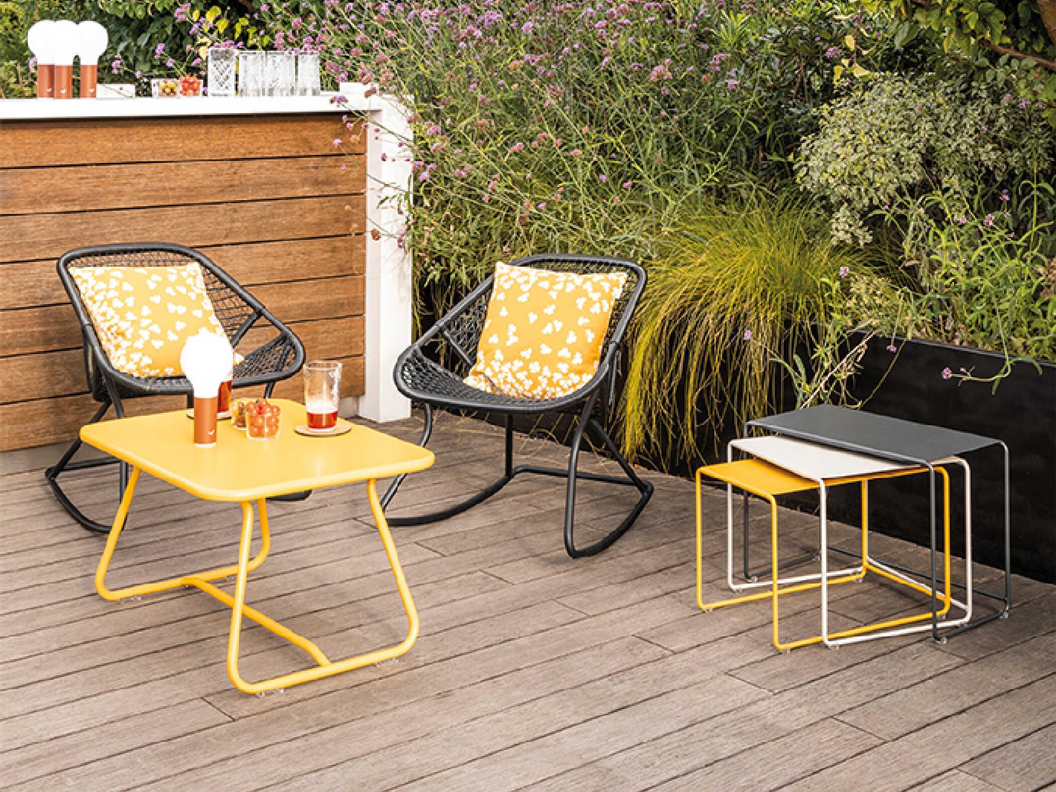 Fermob Sixties Aluminum Metal Lounge Set