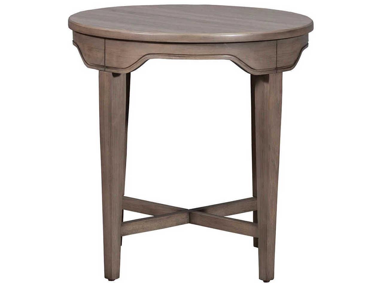 Fairfield Chair Avignon Round Wood Anjou End Table