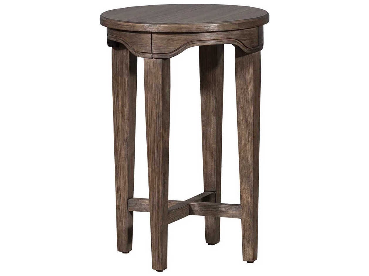 Fairfield Chair Avignon Round Wood Louve End Table