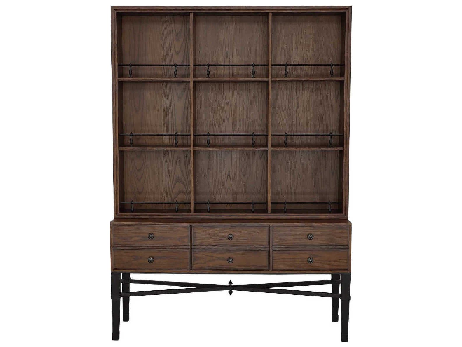 Fairfield Chair Bd Collection For Ash Wood English Honey Curio Display Cabinet