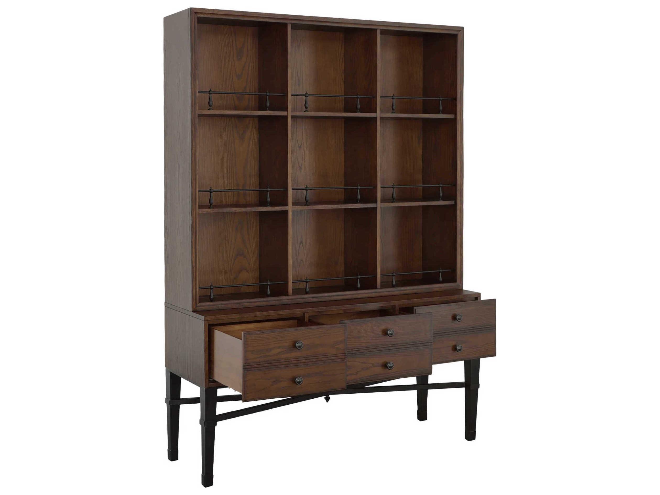 Fairfield Chair Bd Collection For Ash Wood English Honey Curio Display Cabinet