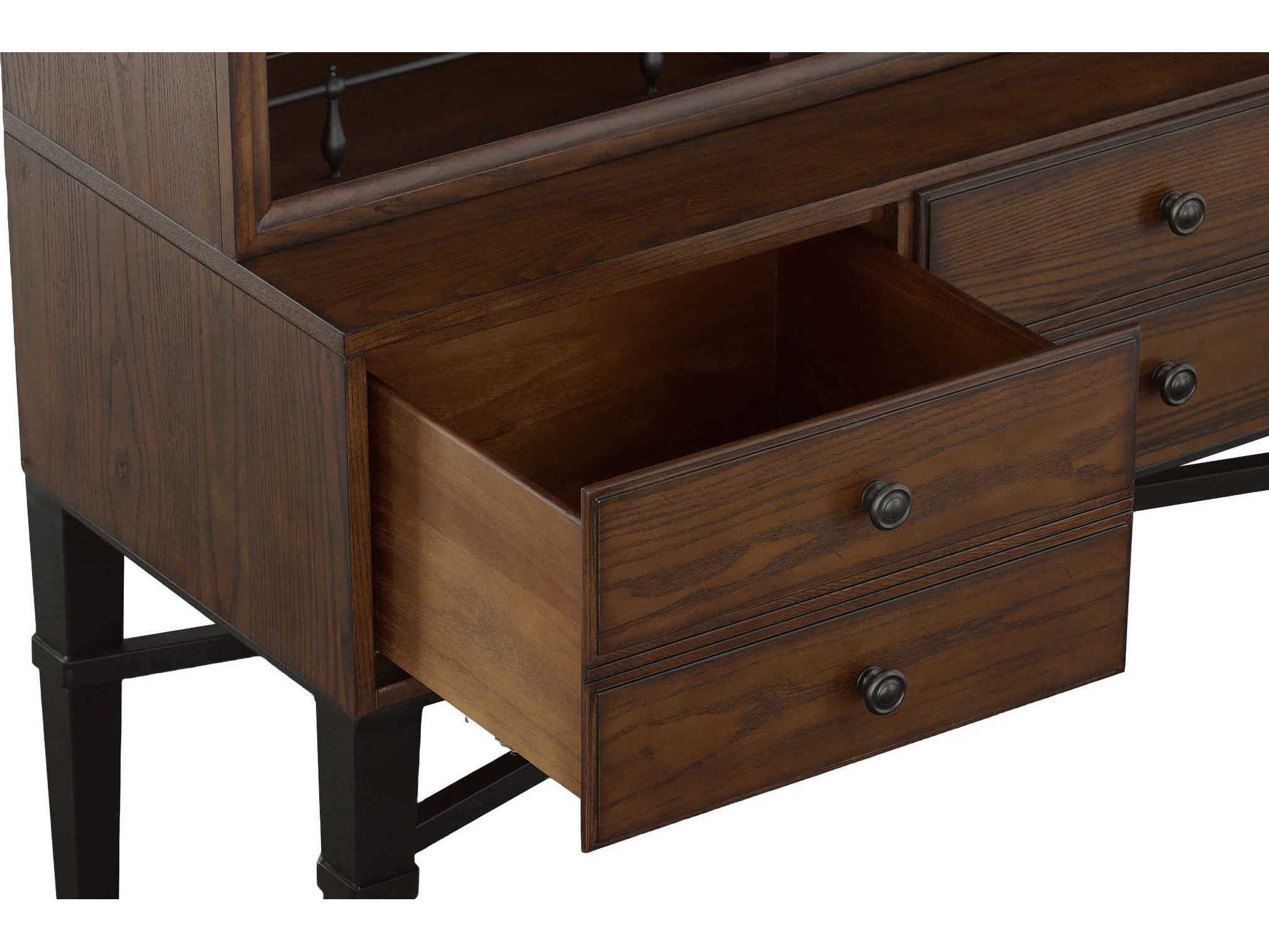 Fairfield Chair Bd Collection For Ash Wood English Honey Curio Display Cabinet