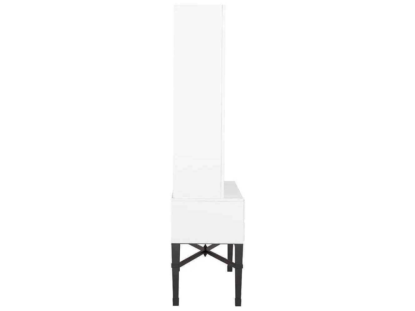Fairfield Chair Bd Collection For Ash Wood Soft White Curio Display Cabinet