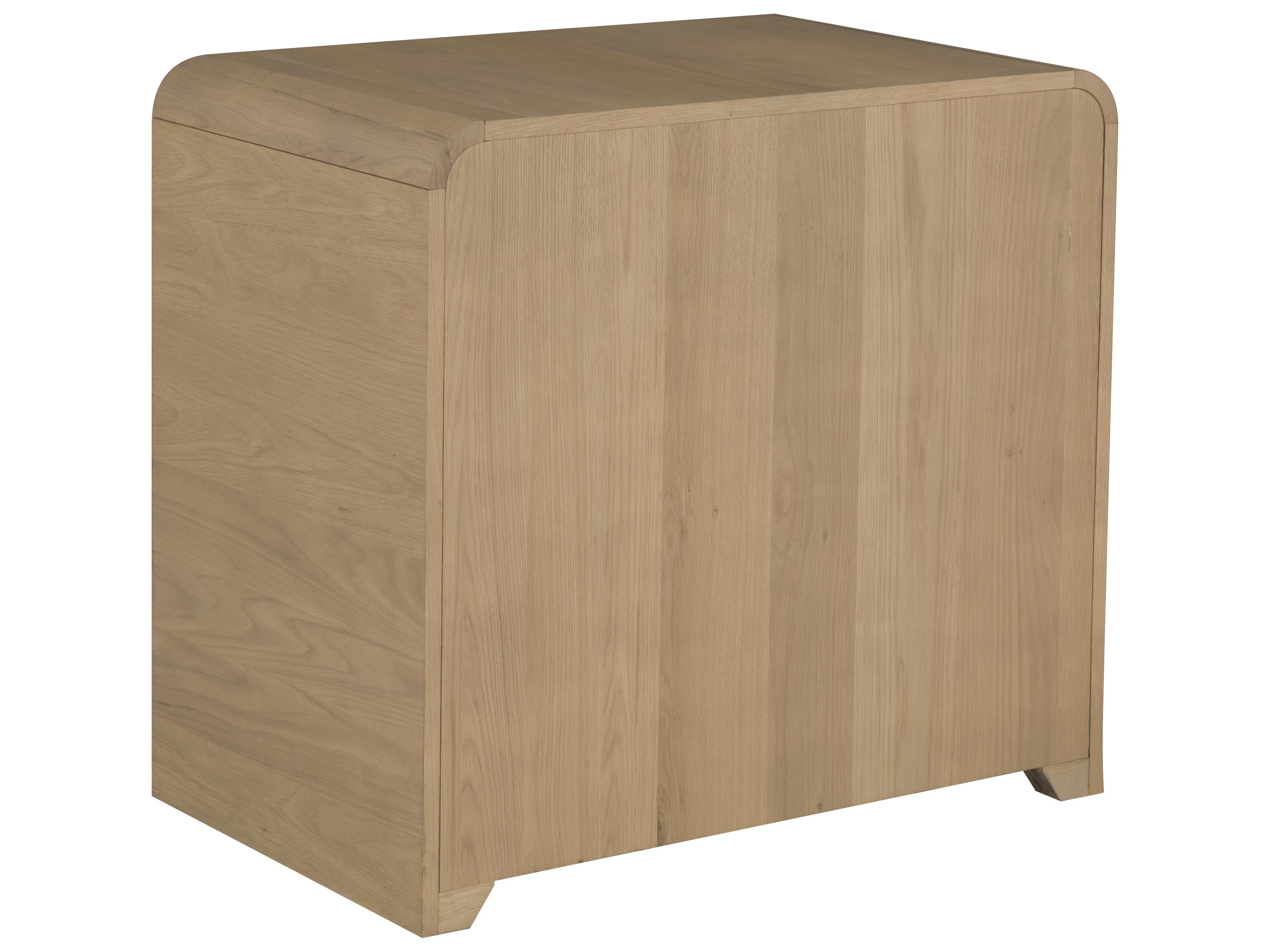 Fairfield Chair Libby Langdon For 2-Drawers Brown Oak Wood Nightstand