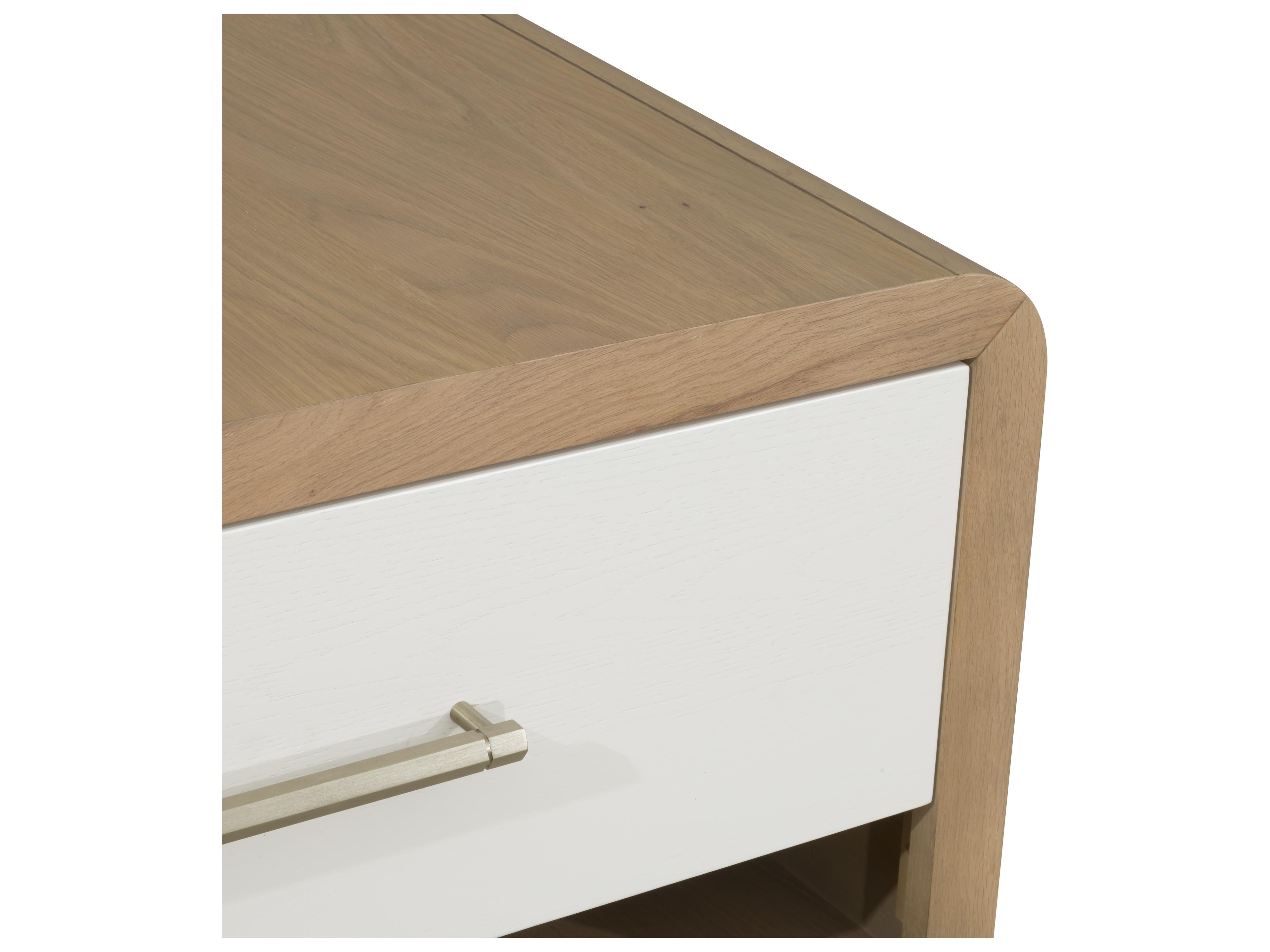 Fairfield Chair Libby Langdon For 2-Drawers Brown Oak Wood Nightstand