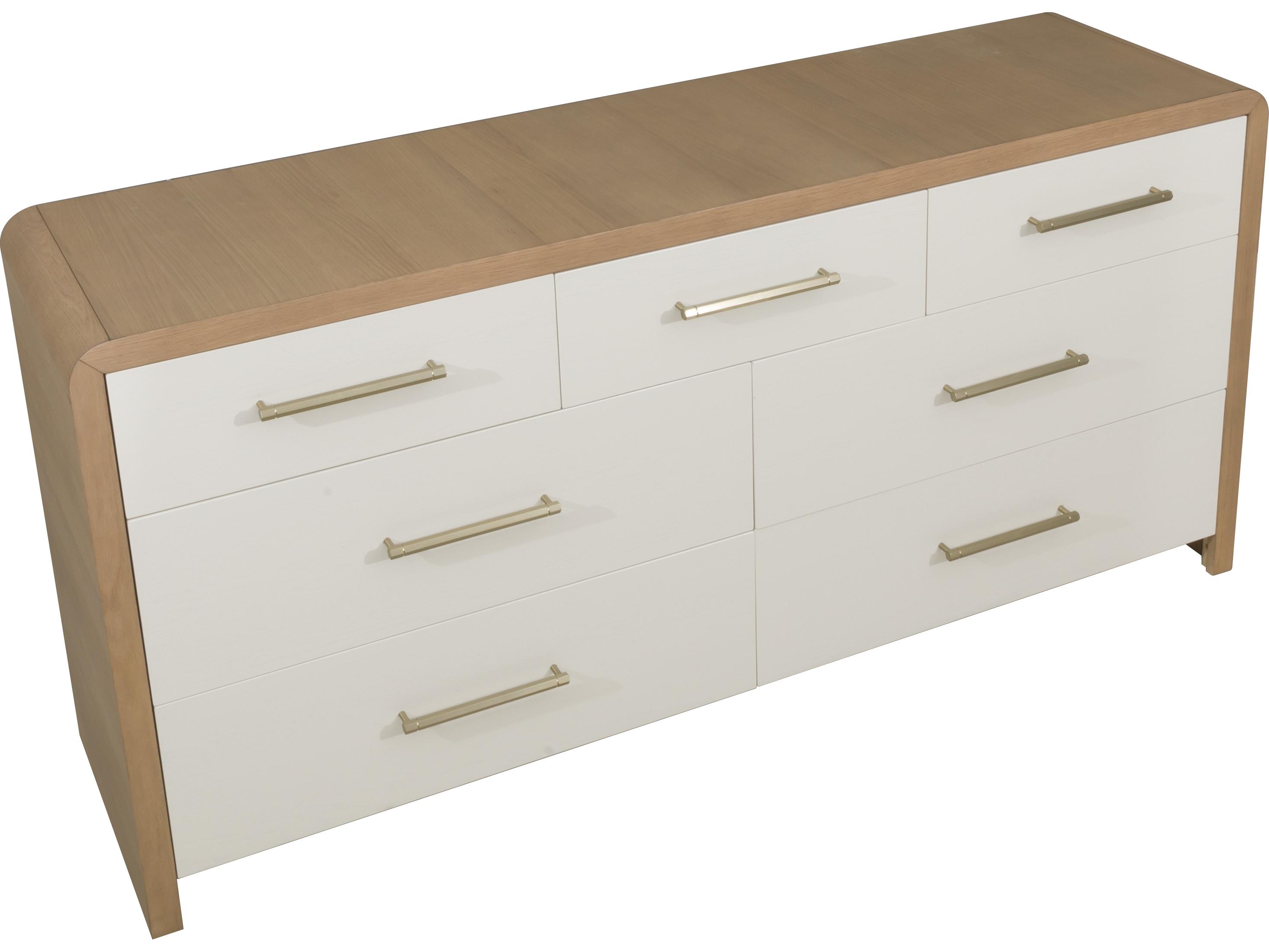 Fairfield Chair Libby Langdon For 7-Drawers White Oak Wood Double Dresser