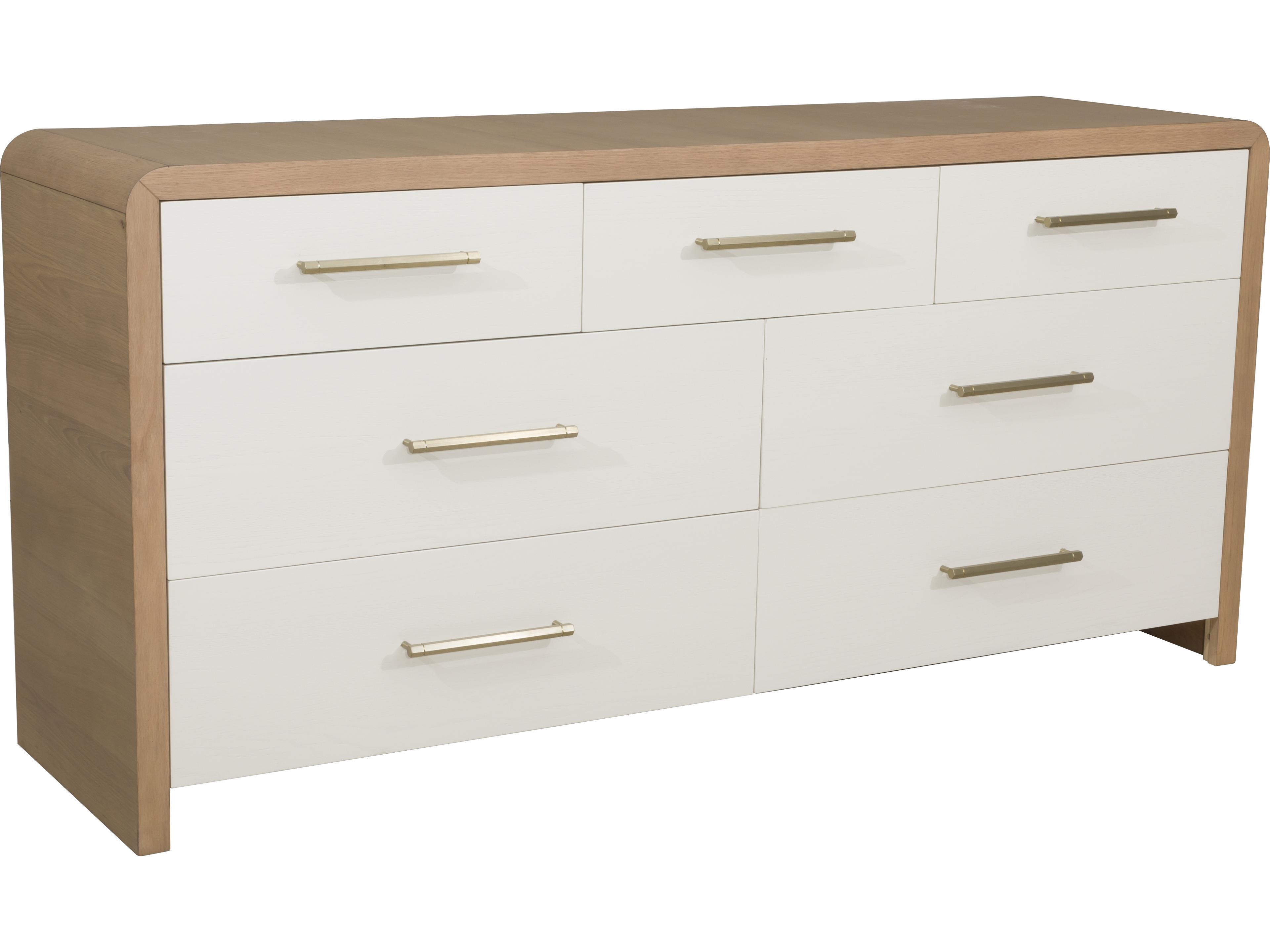 Fairfield Chair Libby Langdon For 7-Drawers White Oak Wood Double Dresser