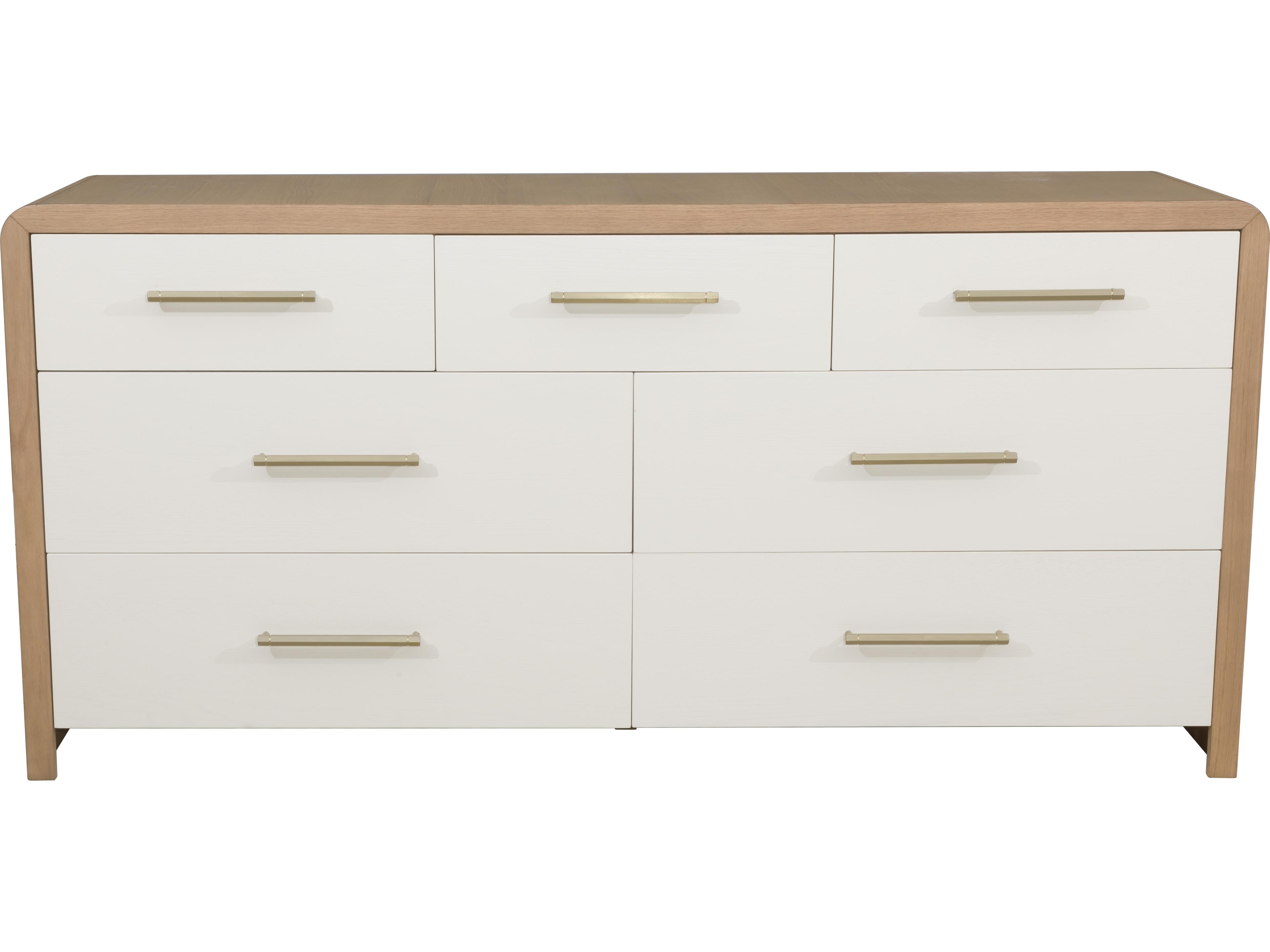 Fairfield Chair Libby Langdon For 7-Drawers White Oak Wood Double Dresser