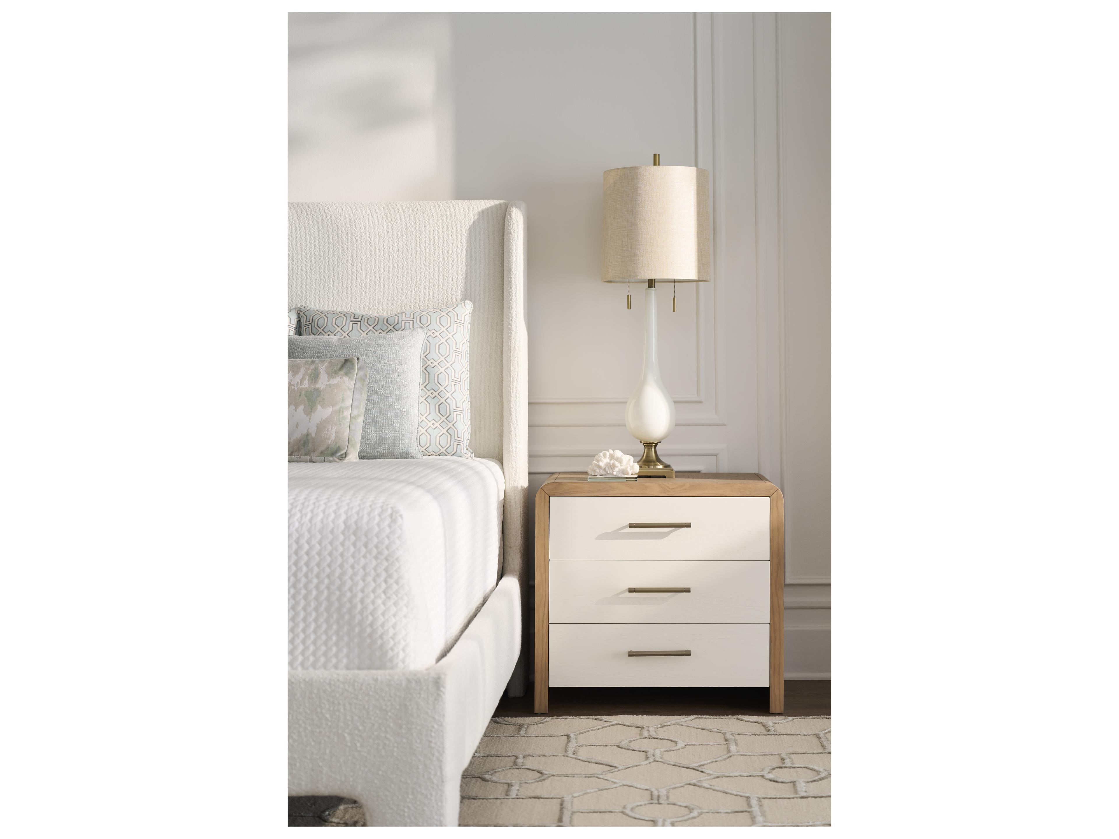 Fairfield Chair Libby Langdon For 3-Drawers White Nightstand