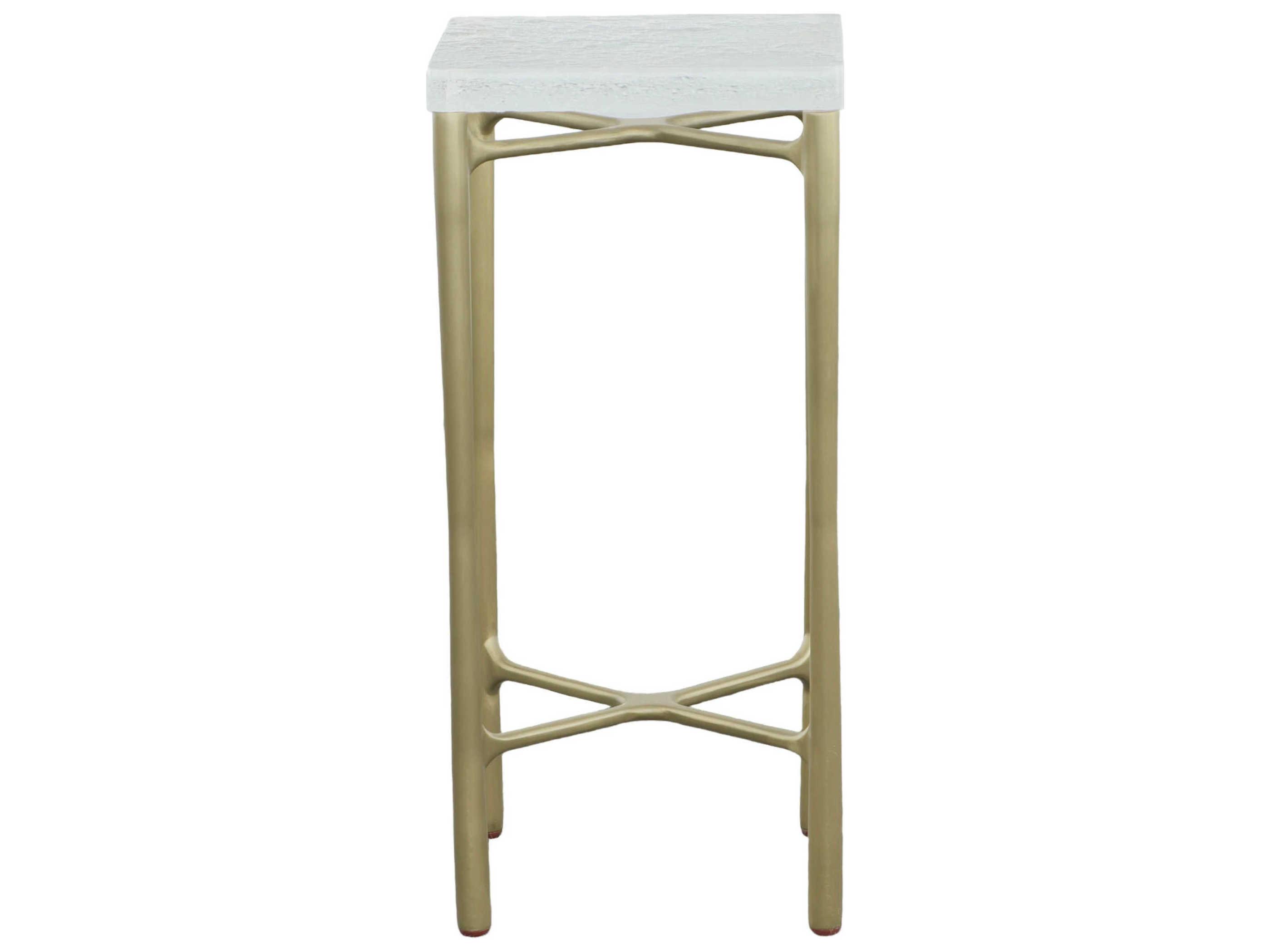 Fairfield Chair Libby Langdon Square Acrylic Champagne End Table