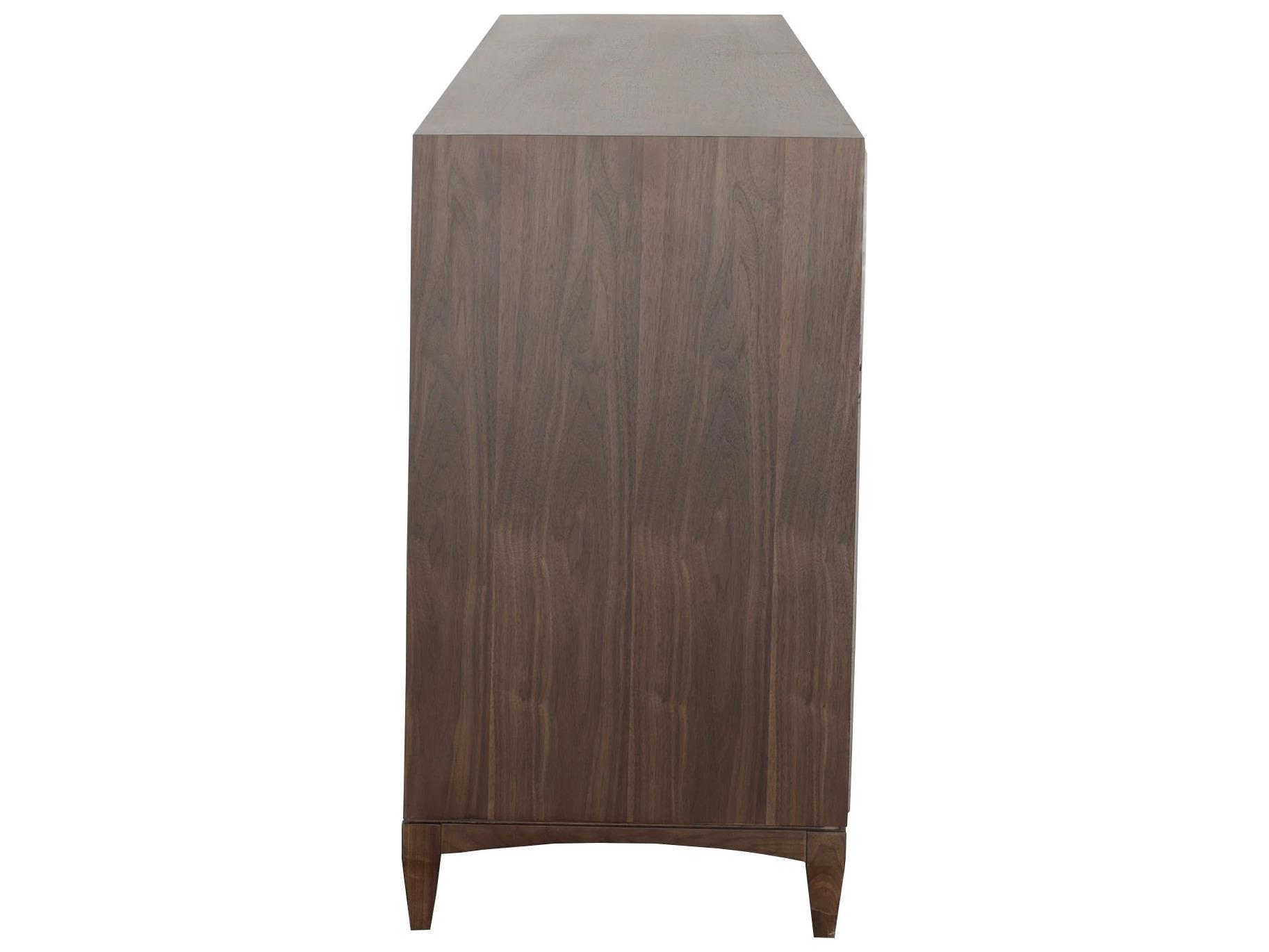 Fairfield Chair Libby Langdon For Fairfield 6-Drawers Brown Walnut Wood Double Dresser