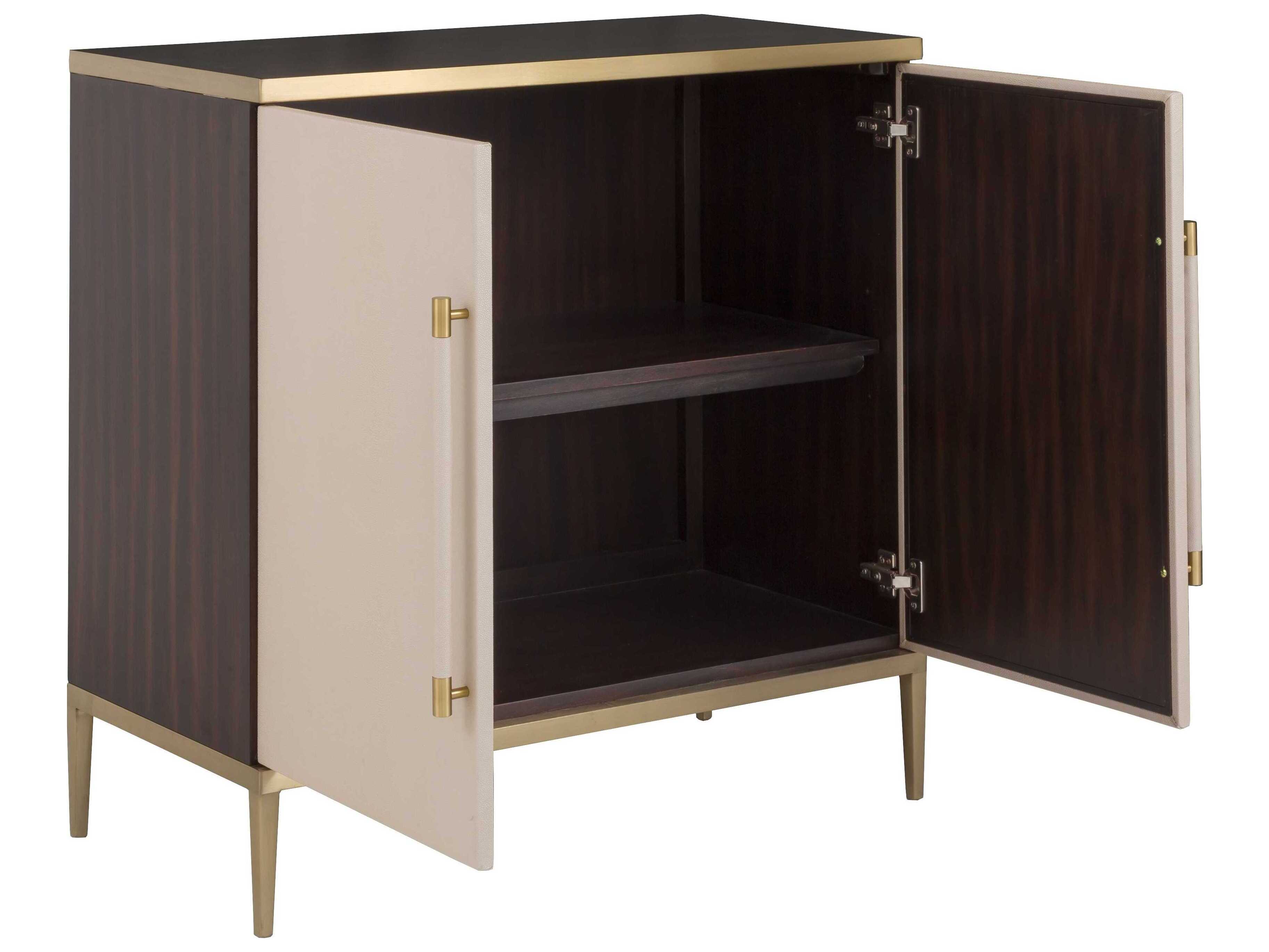 Fairfield Chair Libby Langdon Dark Sable Brown Walnut Wood Accent Chest