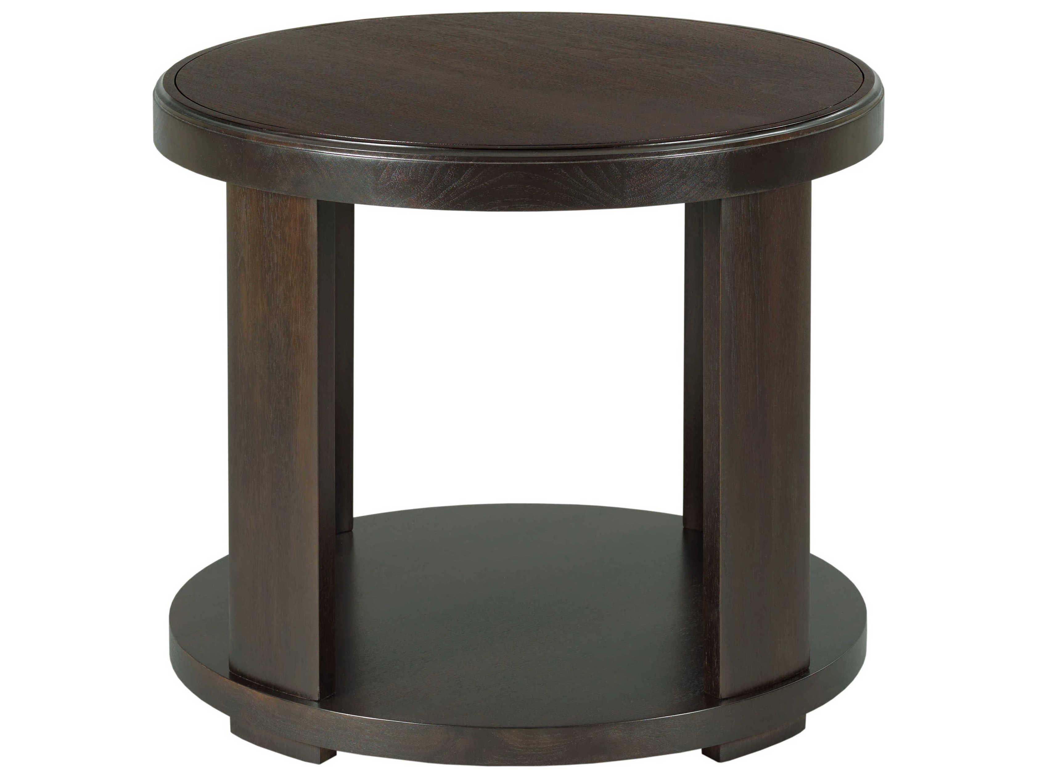 Fairfield Chair Libby Langdon Round Wood Dark Sable End Table