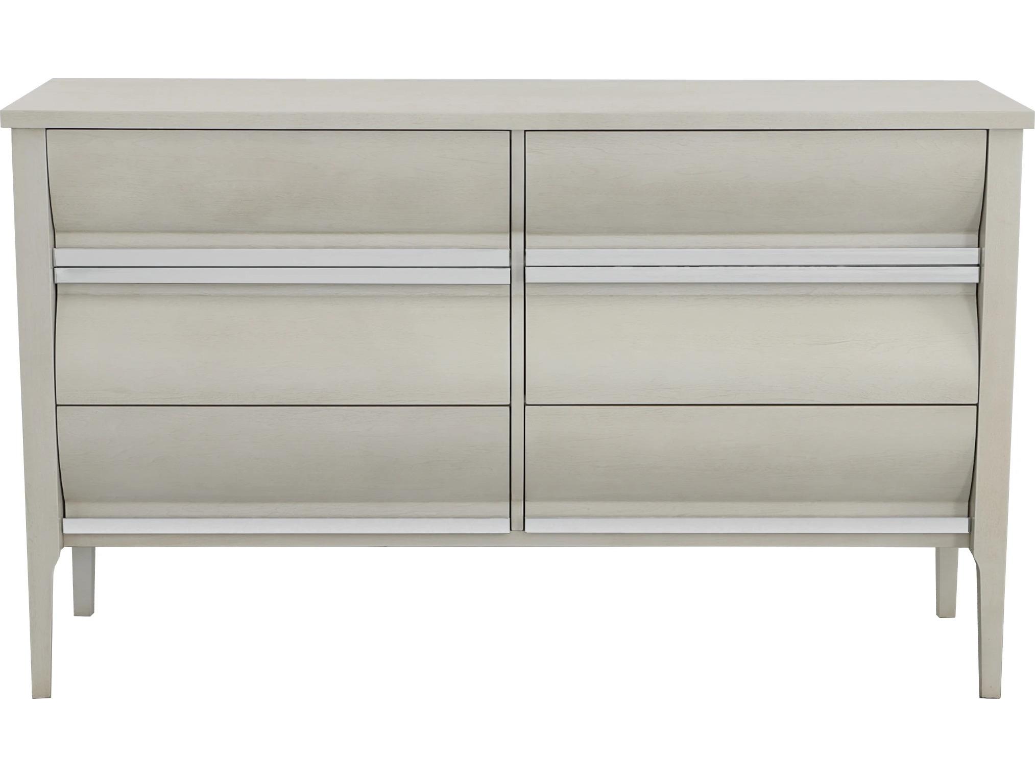 Fairfield Chair Libby Langdon For Fairfield 6-Drawers Gray Walnut Wood Double Dresser