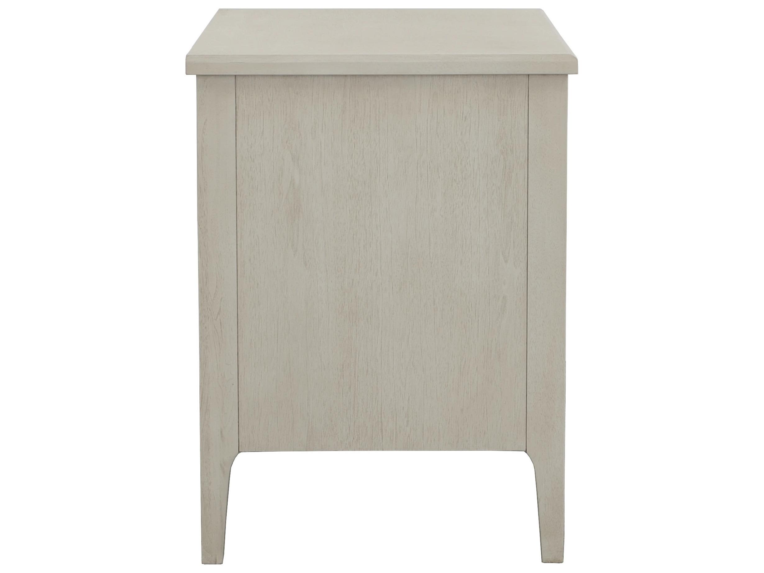 Fairfield Chair Libby Langdon For Fairfield 2-Drawers Gray Walnut Wood Nightstand