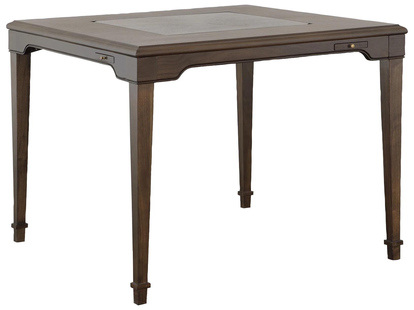 Fairfield Chair Oscar Brown Walnut Wood Game Table