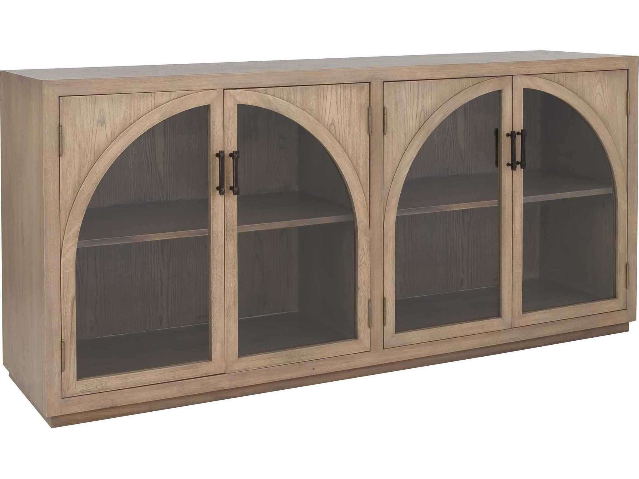 Fairfield Chair Everett 82" Oak Wood Biscotti Mica Credenza