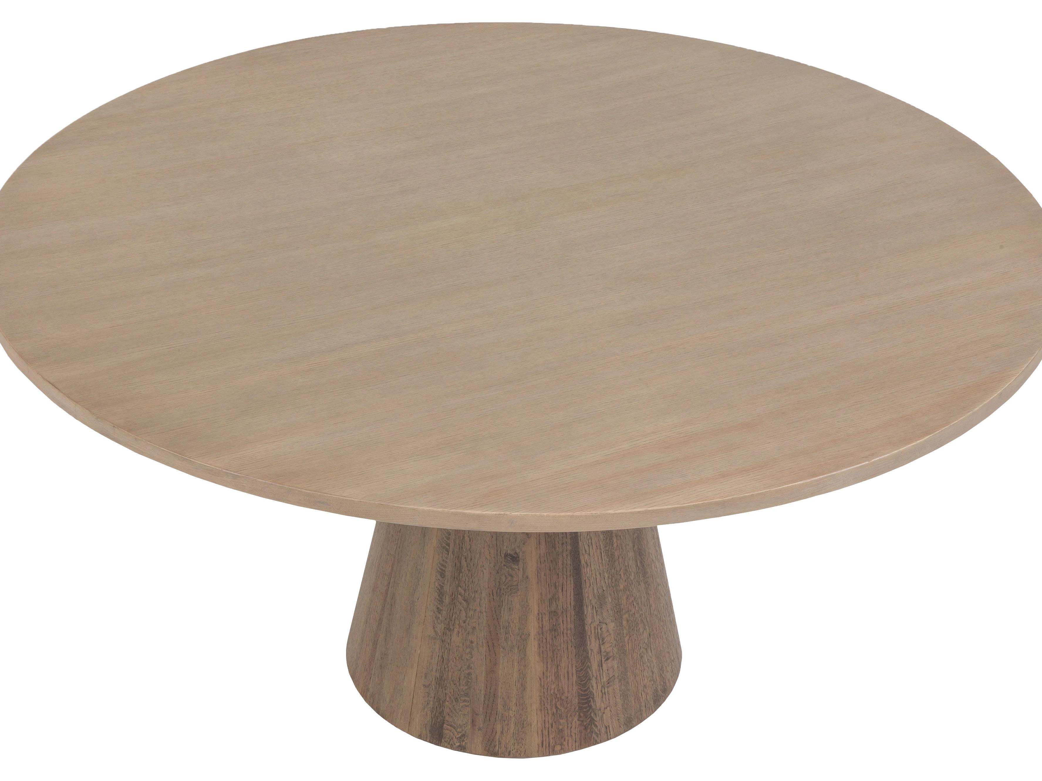 Fairfield Chair Everett Round Wood Biscotti Mica Dining Table