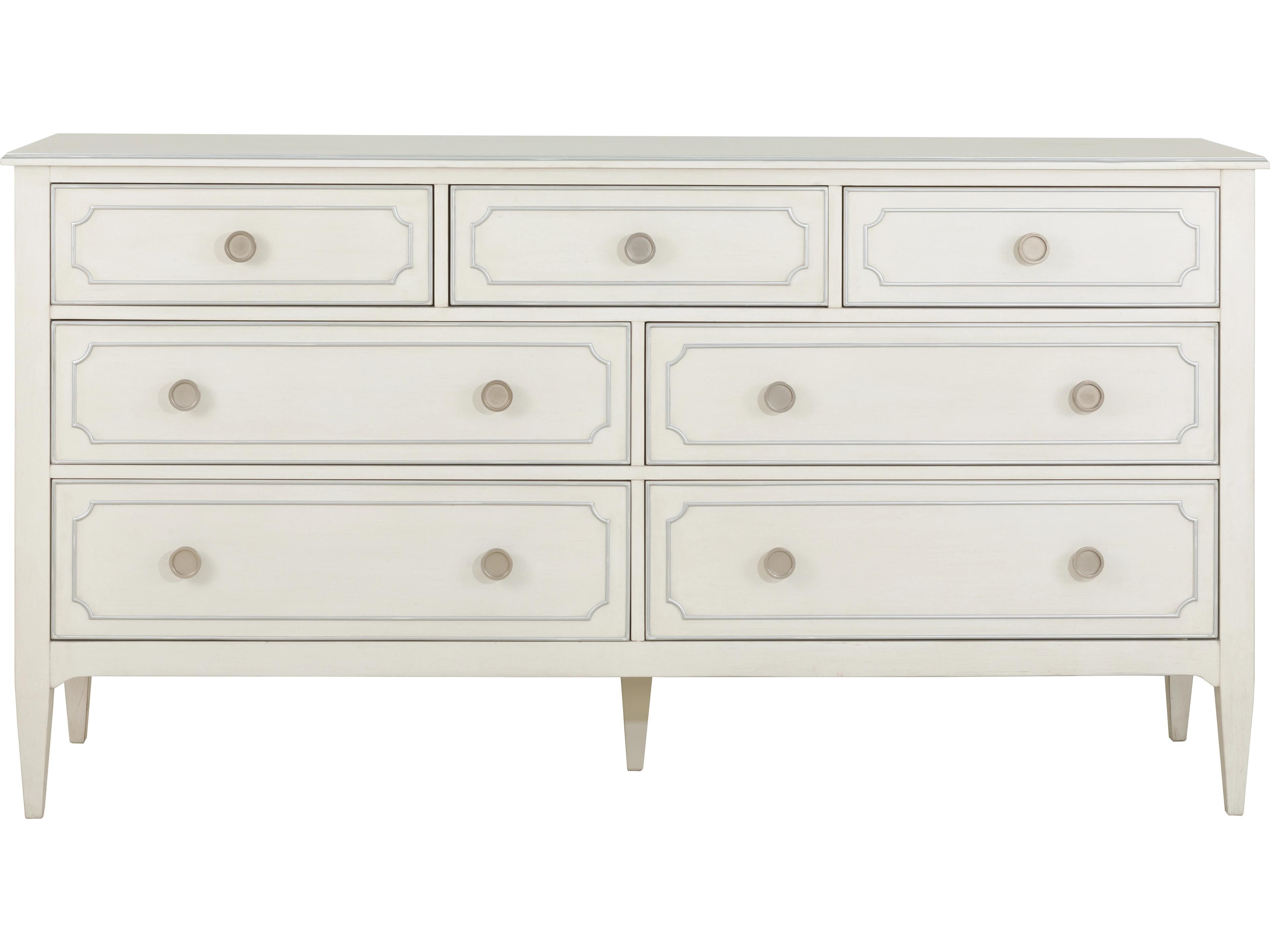 Fairfield Chair Camille 7-Drawers White Rubberwood Double Dresser