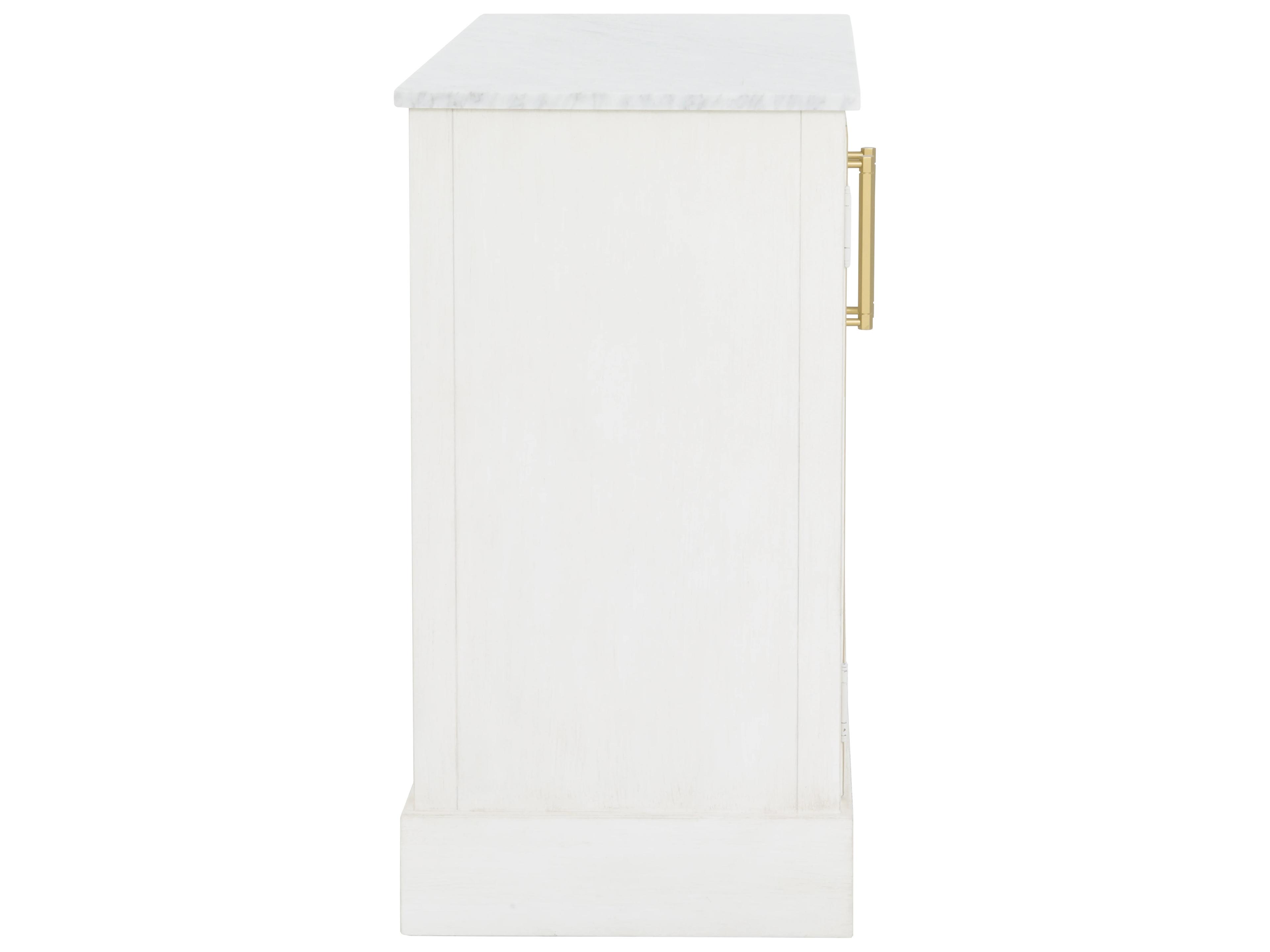 Fairfield Chair Camille White Rubberwood Bar Cabinet