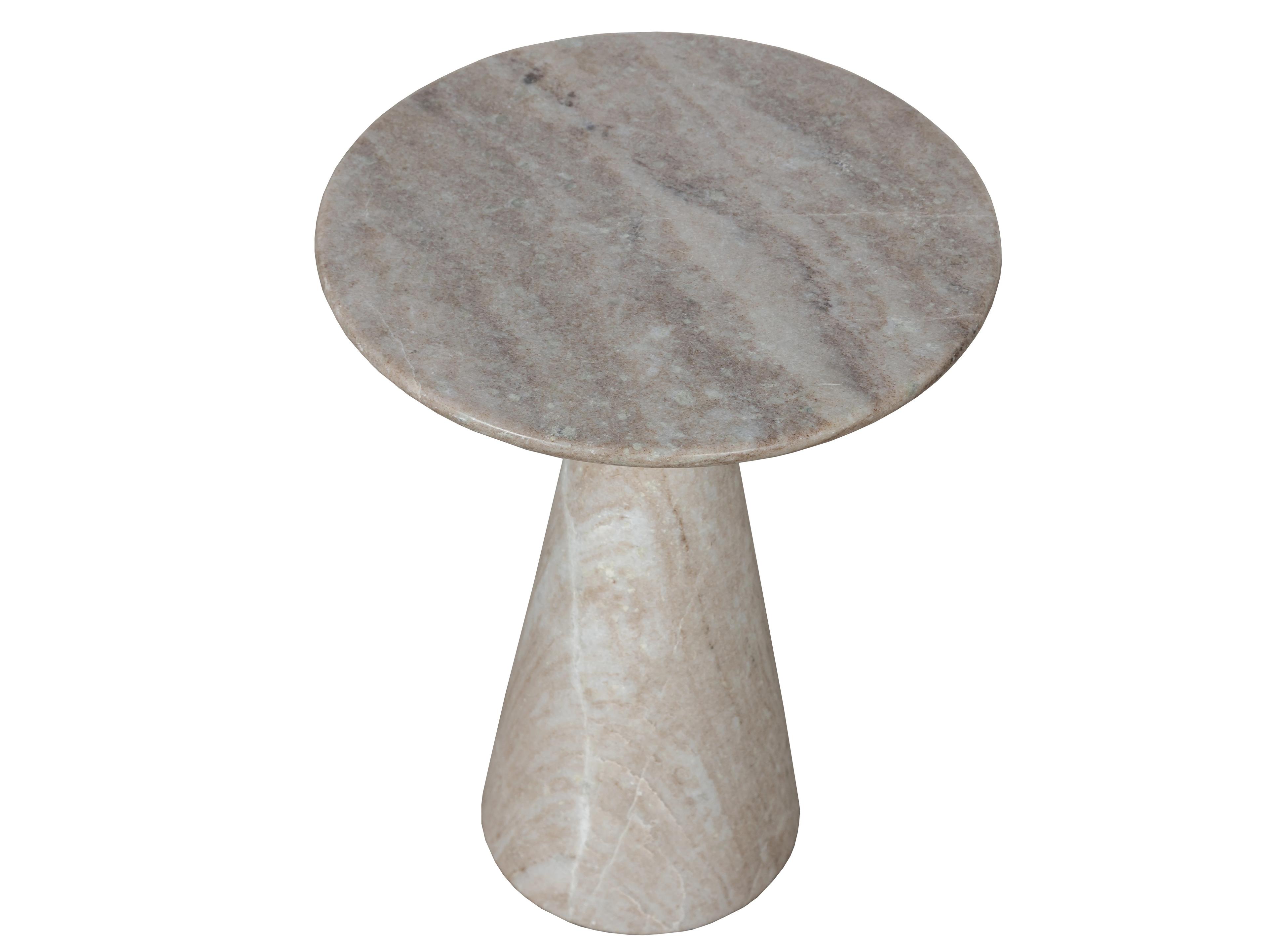 Fairfield Chair Sundries Rivers Round Marble Bronze Warm Grey Stone Drink Table