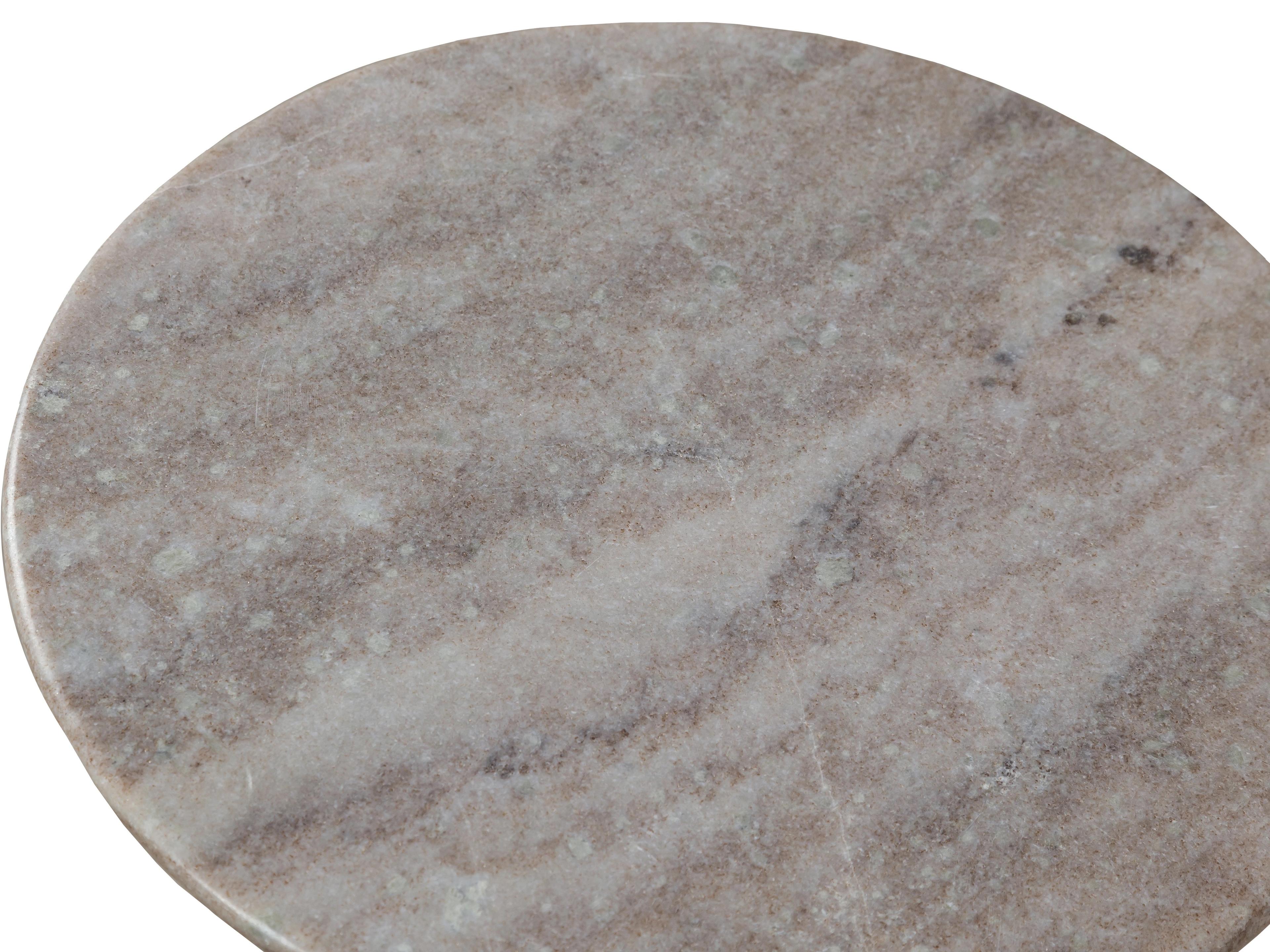 Fairfield Chair Sundries Rivers Round Marble Bronze Warm Grey Stone Drink Table