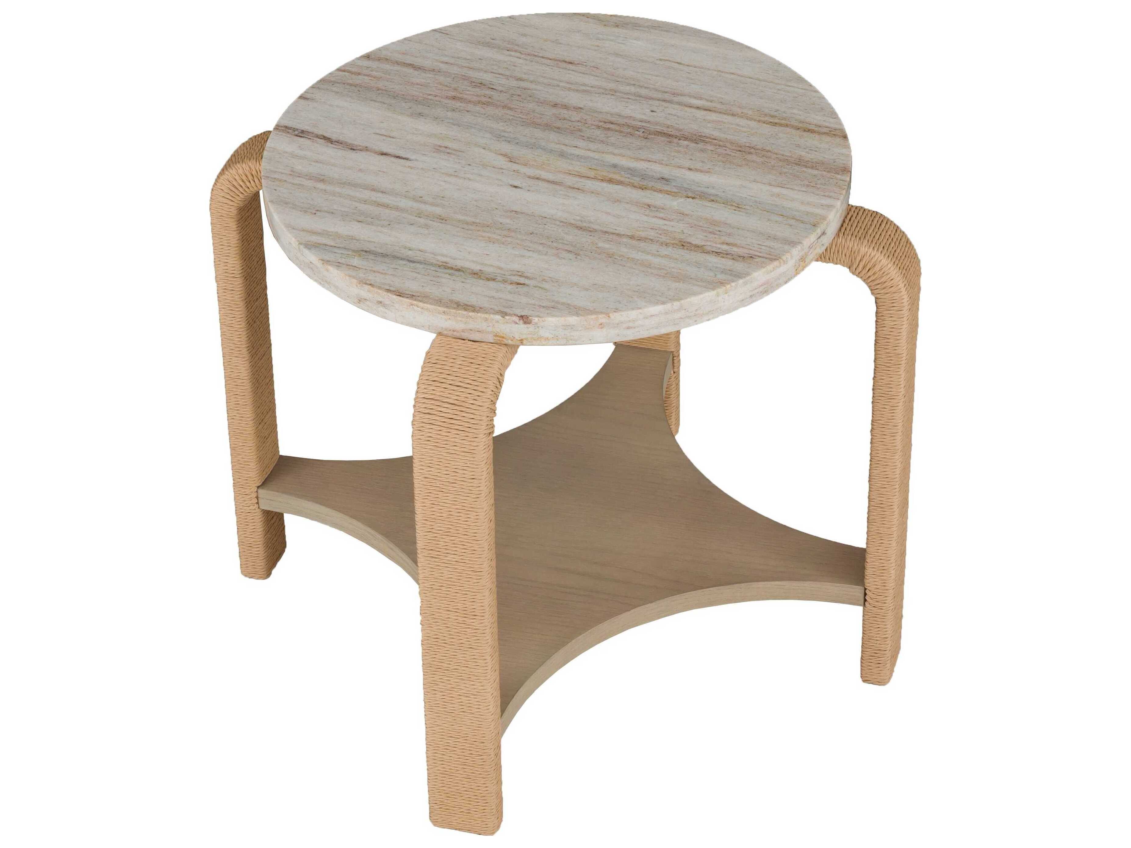 Fairfield Chair Alchemy Round Marble End Table