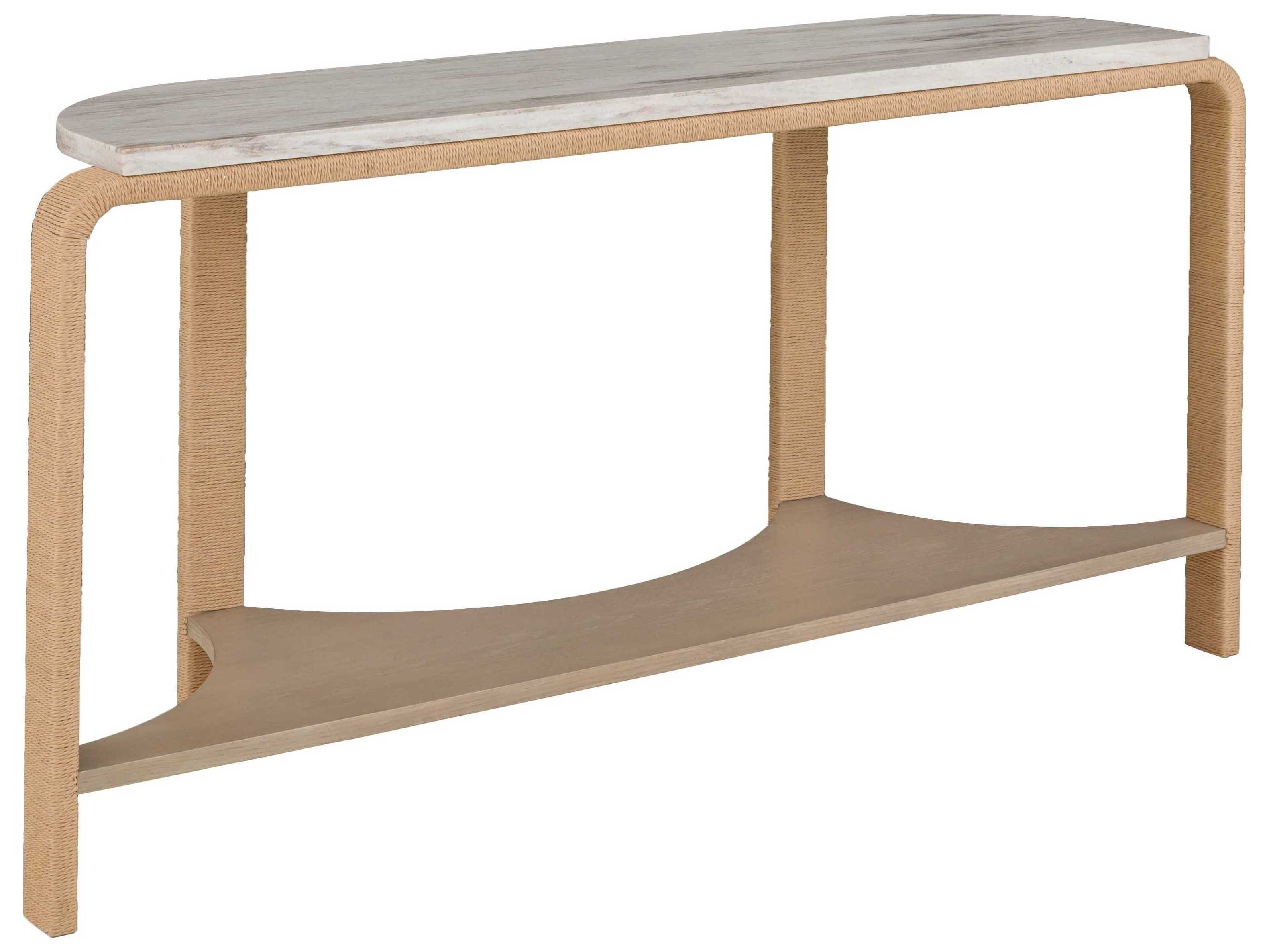 Fairfield Chair Alchemy Demilune Marble Console Table