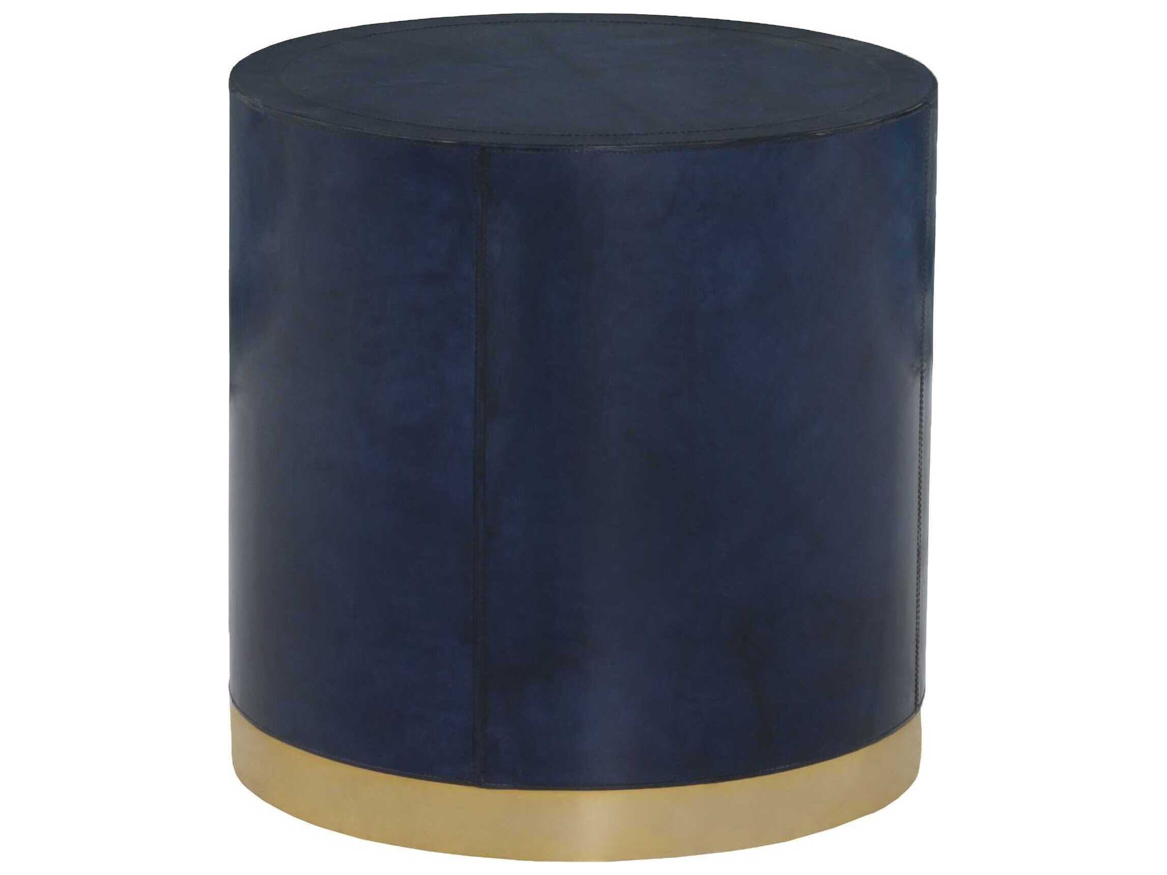 Fairfield Chair Harper Round Leather End Table