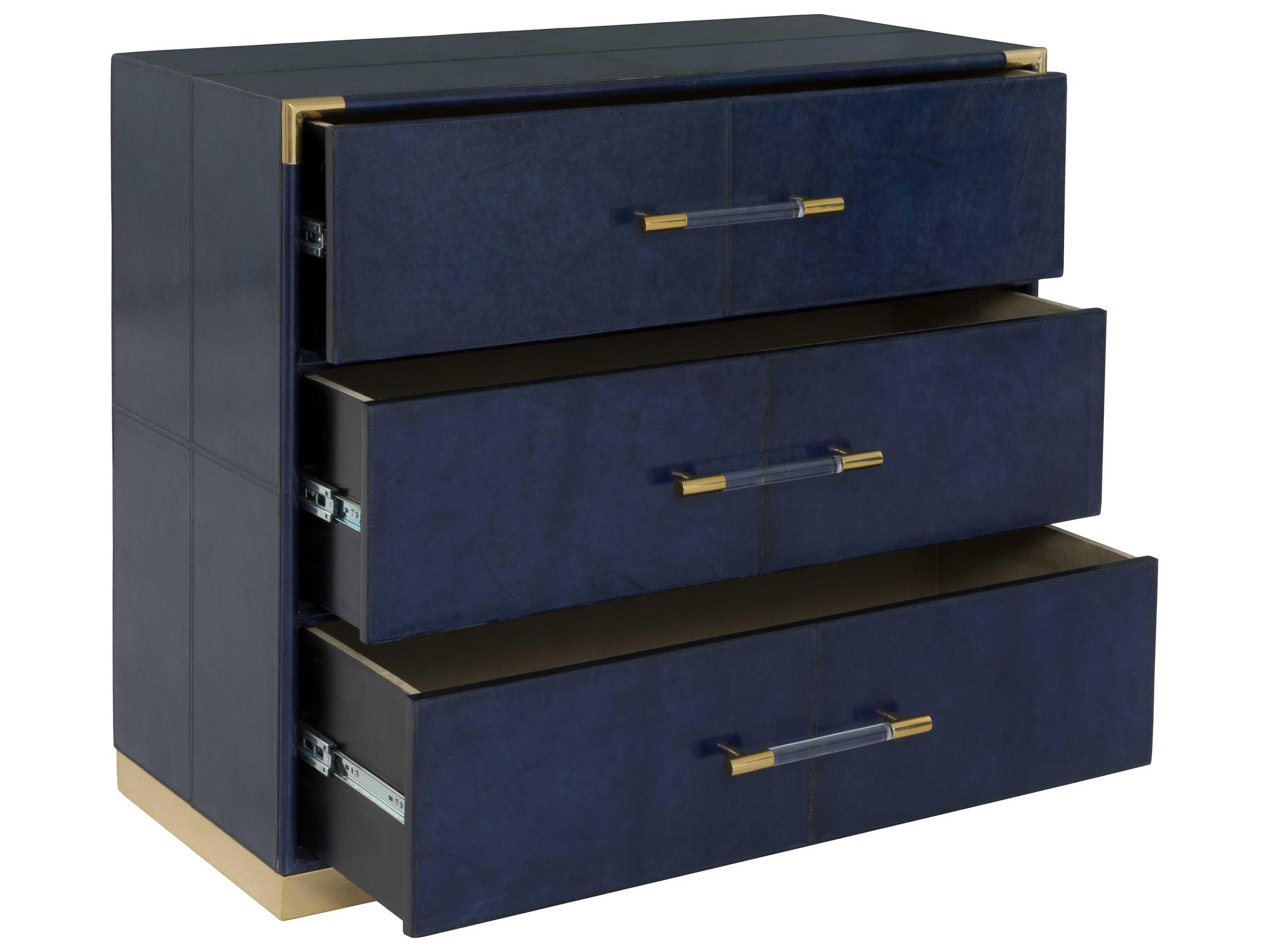 Fairfield Chair Harper 3-Drawers Blue Chest