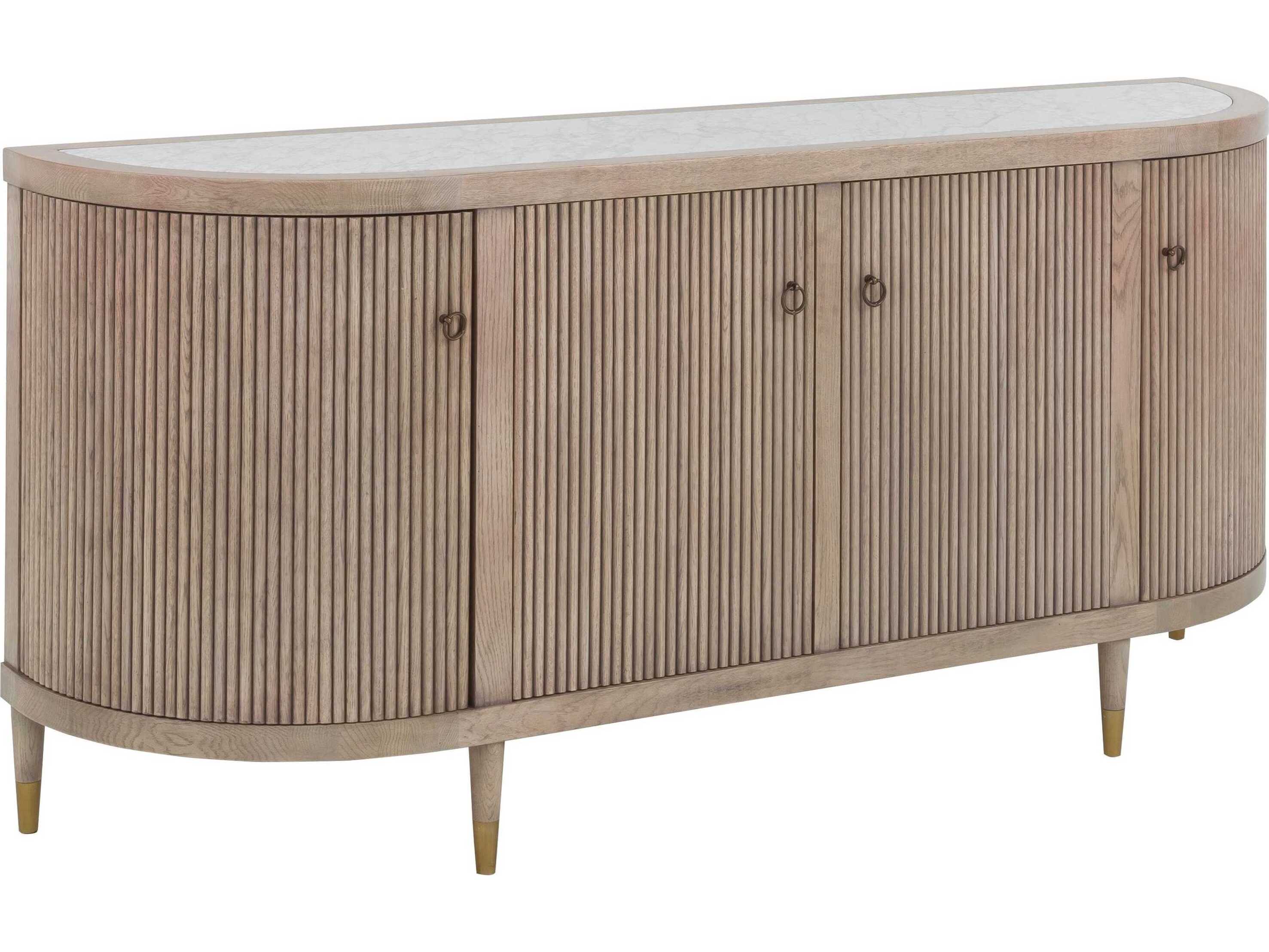 Fairfield Chair Everett 72" Oak Wood Biscotti Credenza