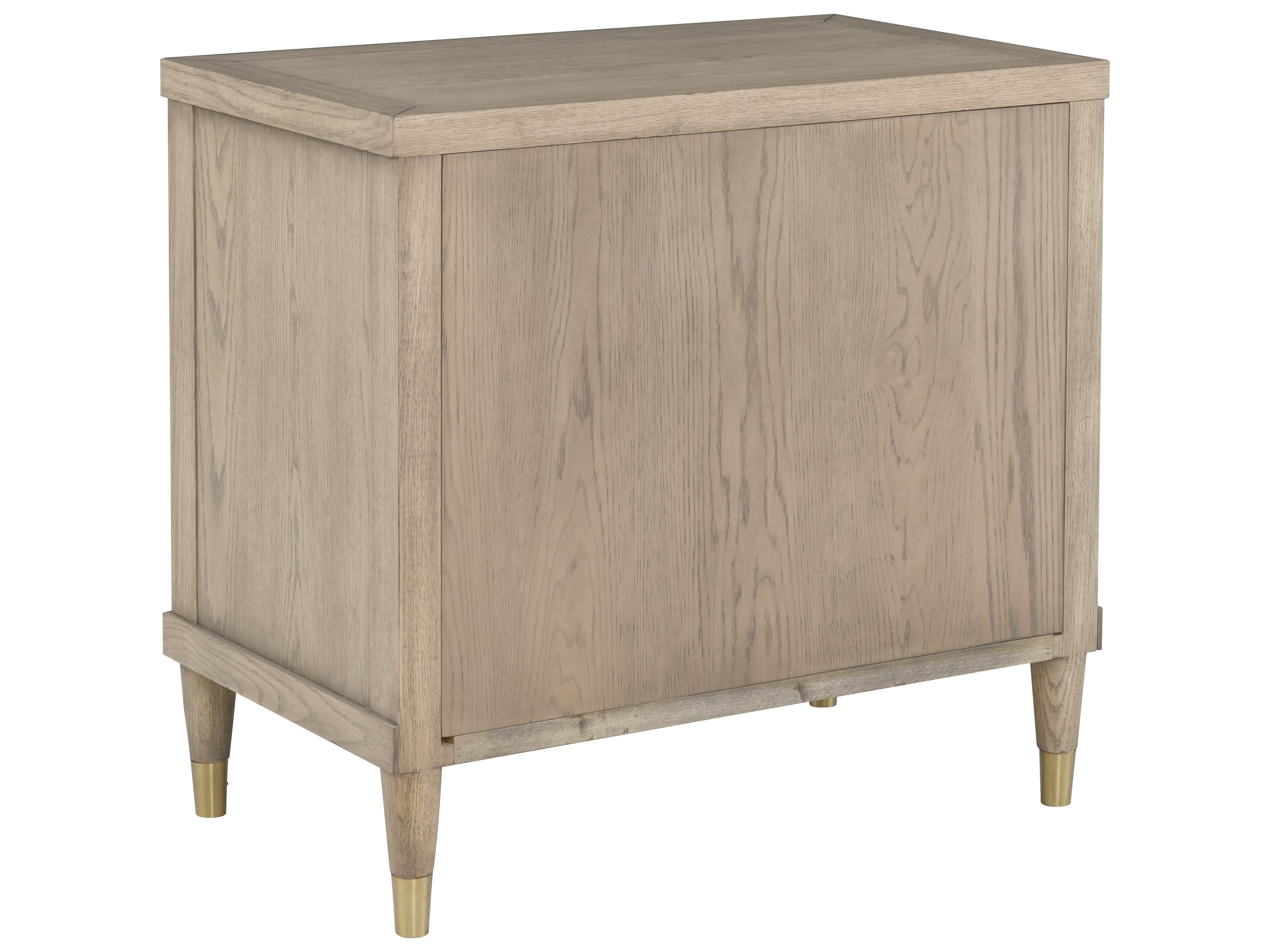 Fairfield Chair Everett 2-Drawers Natural Oak Wood Nightstand
