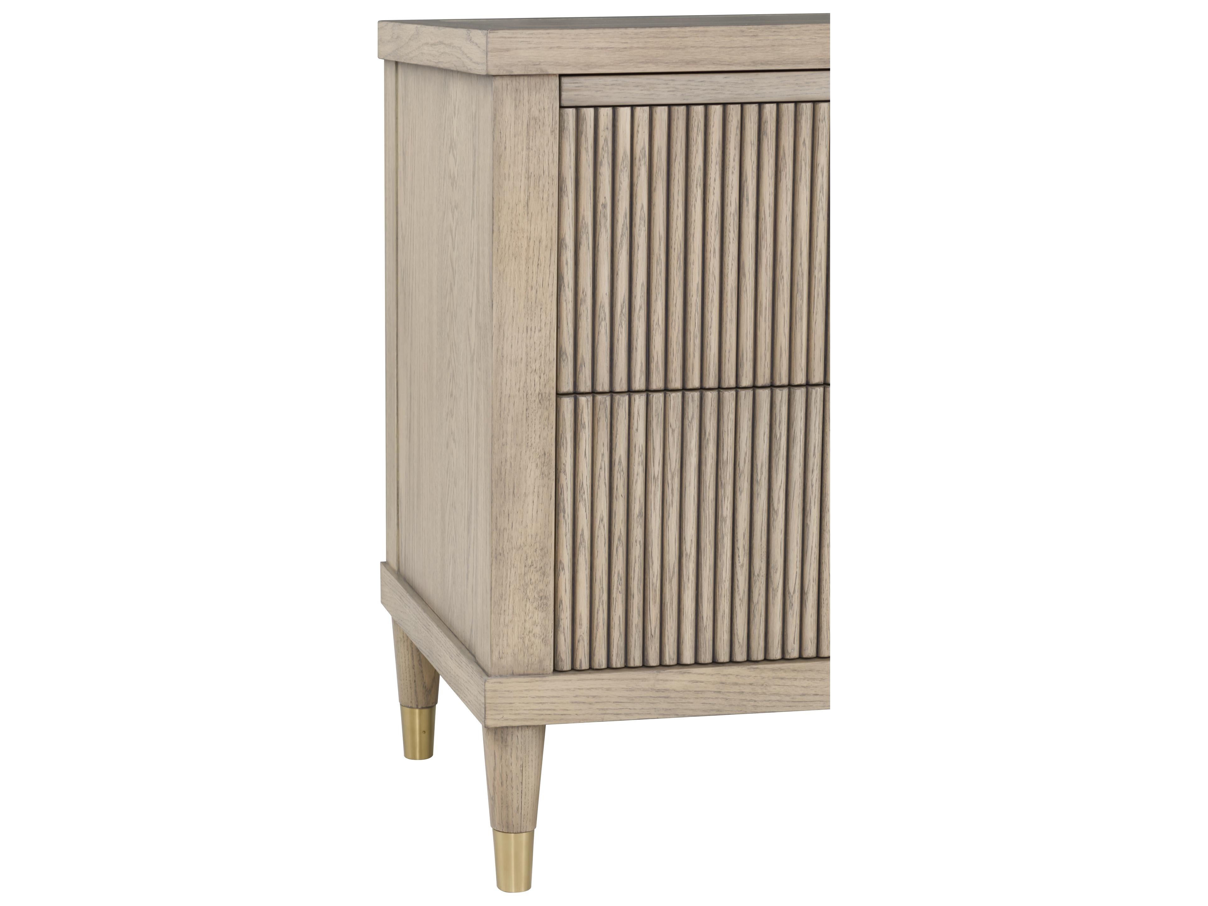 Fairfield Chair Everett 2-Drawers Natural Oak Wood Nightstand