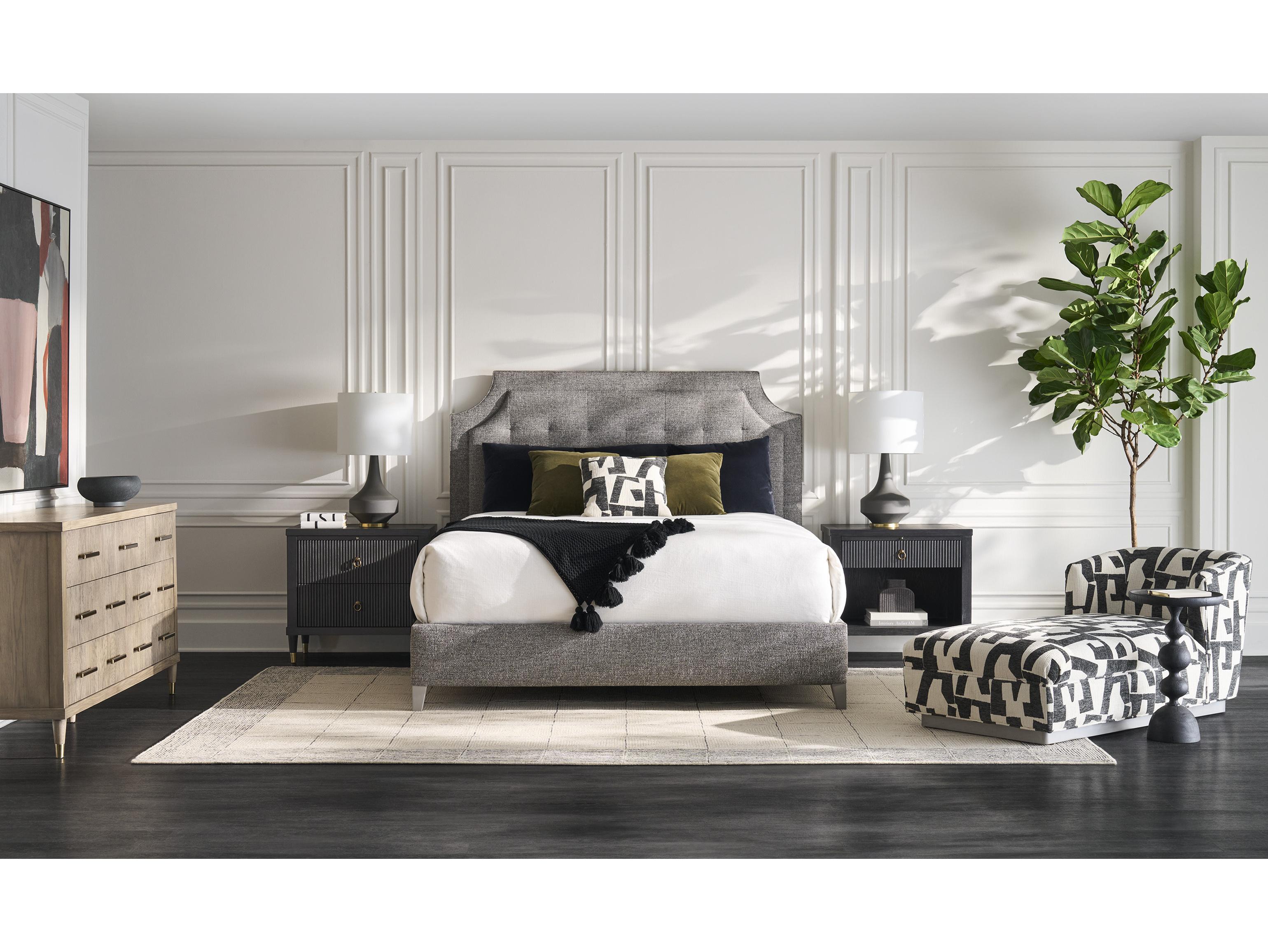 Fairfield Chair Everett 2-Drawers Black Hardwood Nightstand